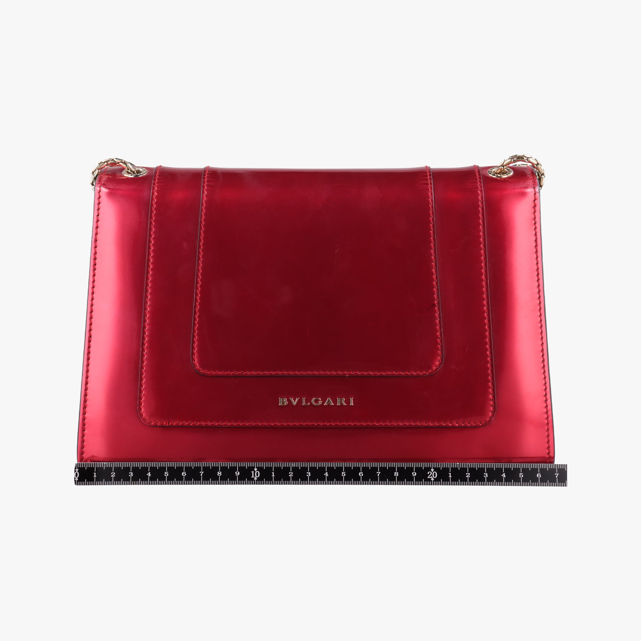 Secondhand Bvlgari Serpenti Forever Red Patent Leather  shoulderbag | stylenewstar