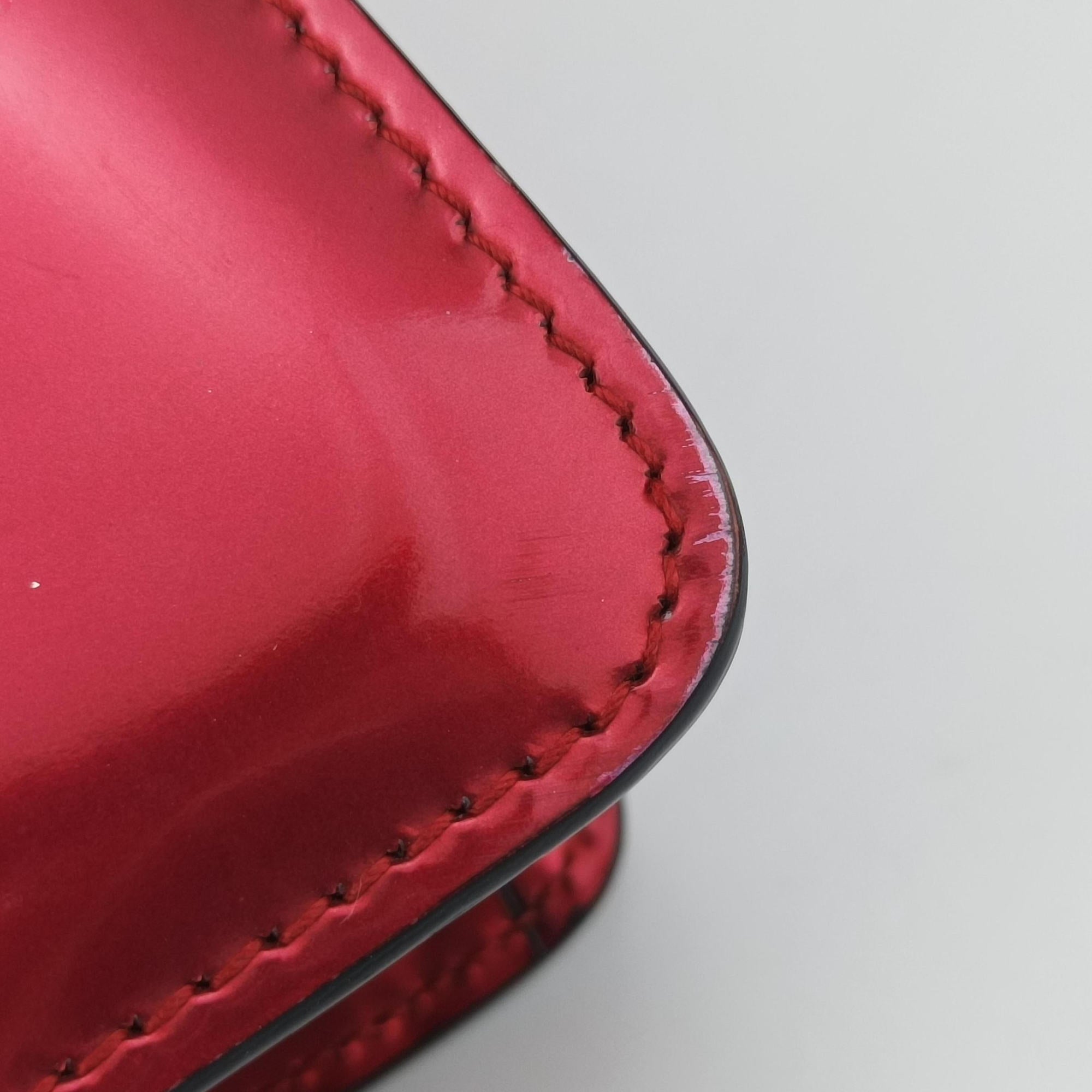 Secondhand Bvlgari Serpenti Forever Red Patent Leather  shoulderbag | stylenewstar
