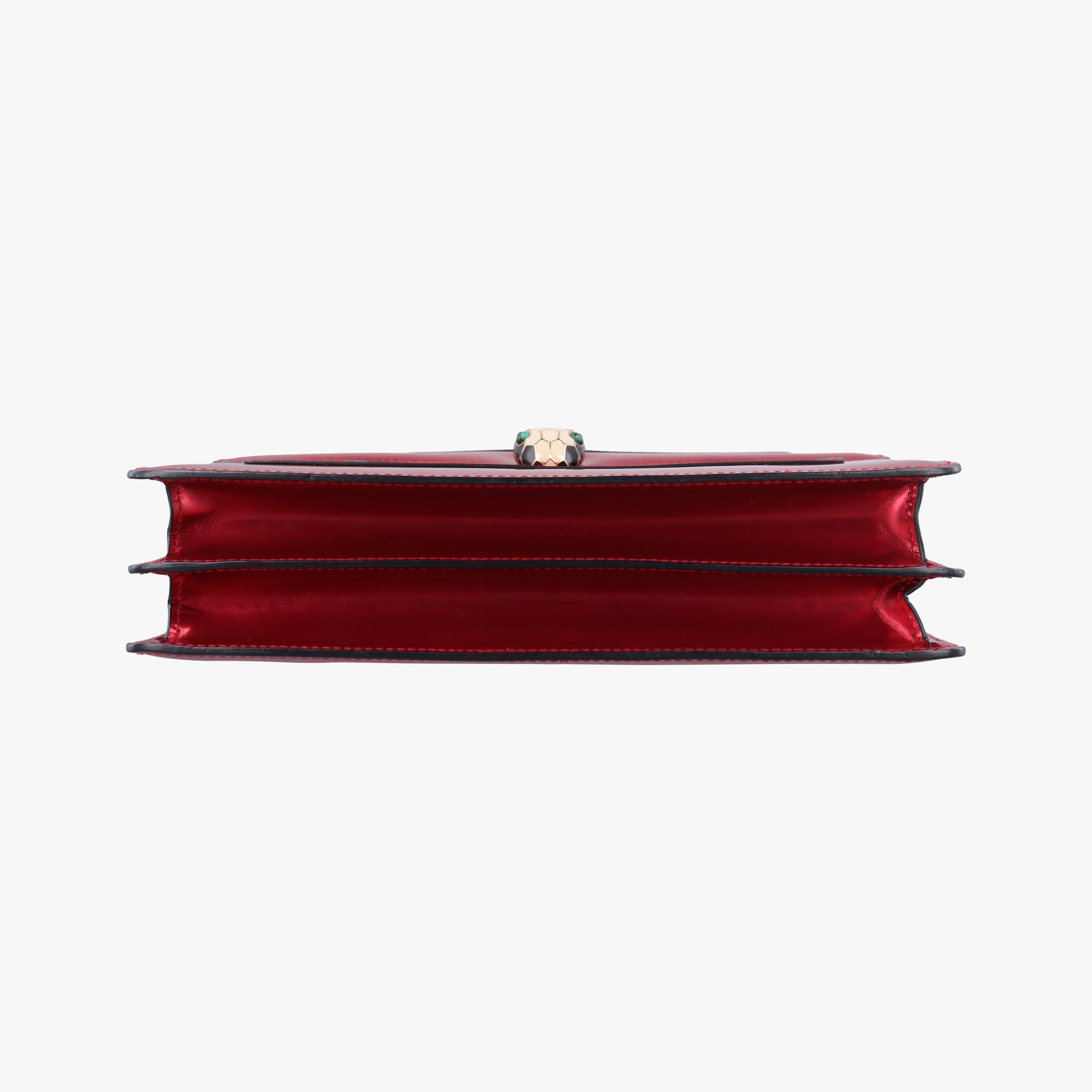 Secondhand Bvlgari Serpenti Forever Red Patent Leather  shoulderbag | stylenewstar