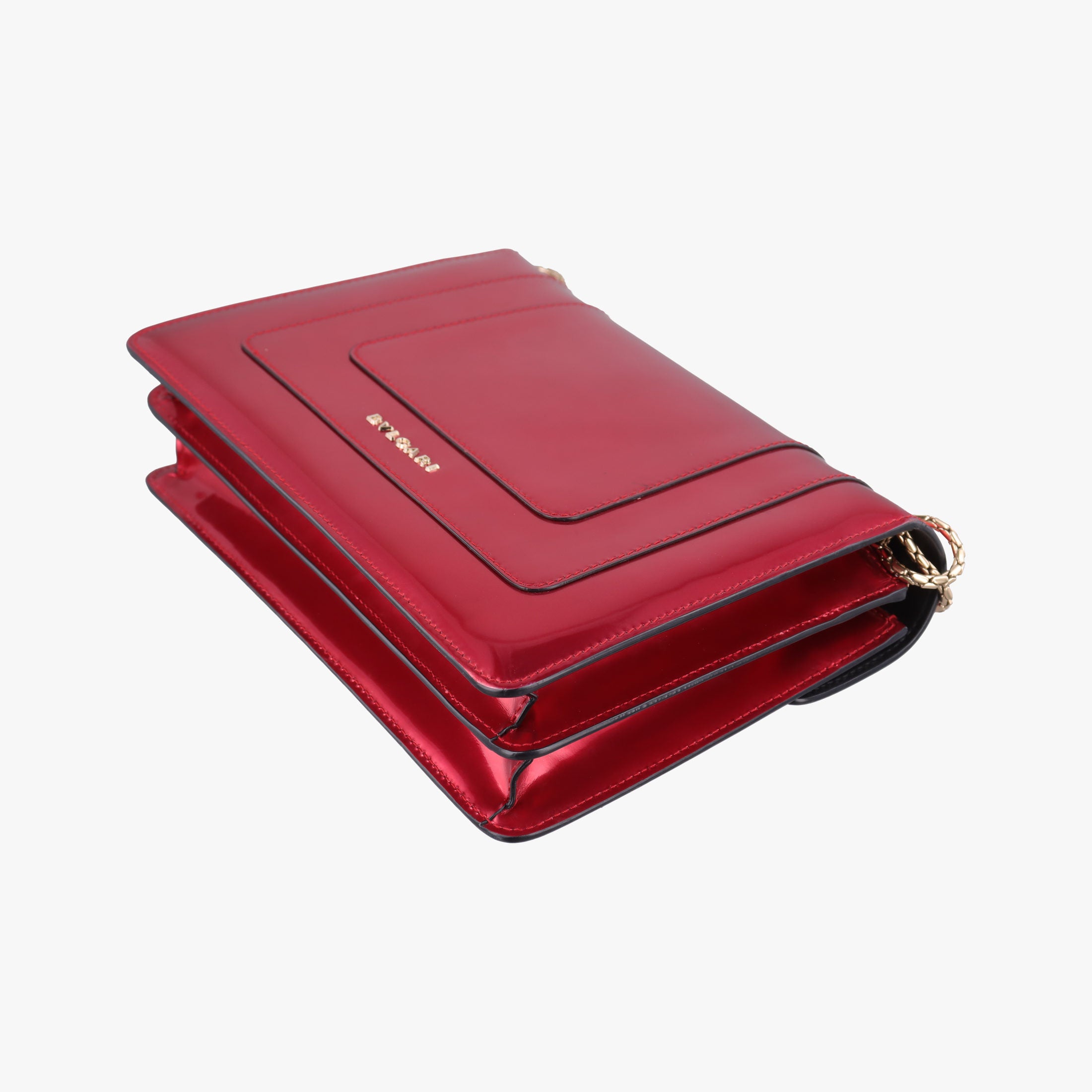Secondhand Bvlgari Serpenti Forever Red Patent Leather  shoulderbag | stylenewstar
