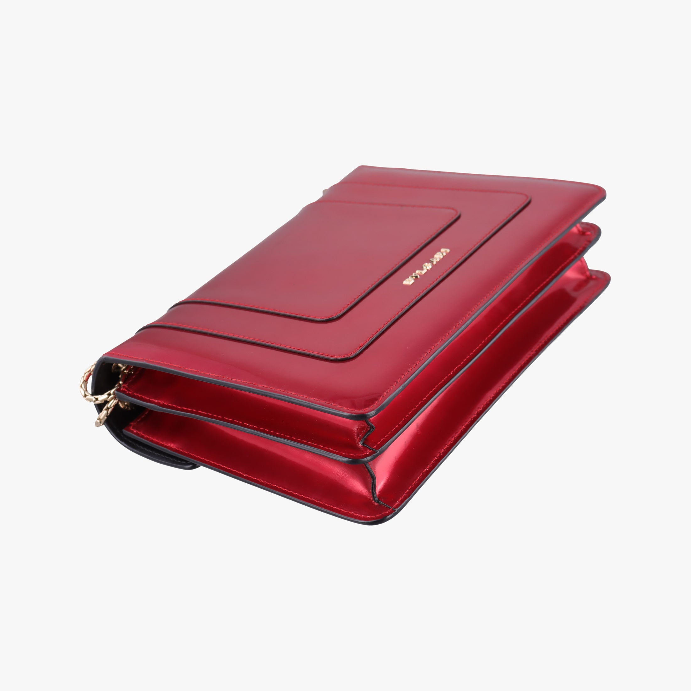 Secondhand Bvlgari Serpenti Forever Red Patent Leather  shoulderbag | stylenewstar