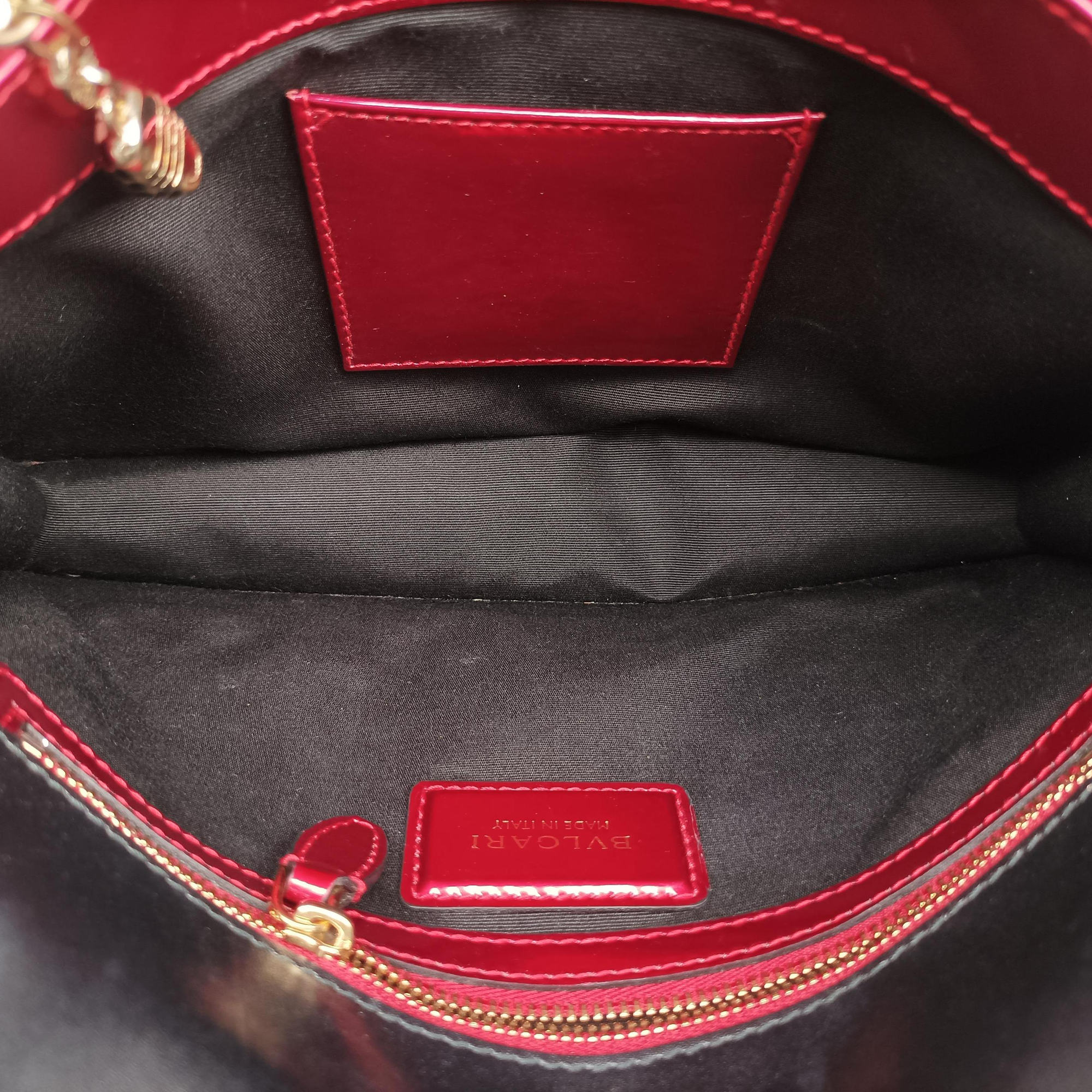Secondhand Bvlgari Serpenti Forever Red Patent Leather  shoulderbag | stylenewstar