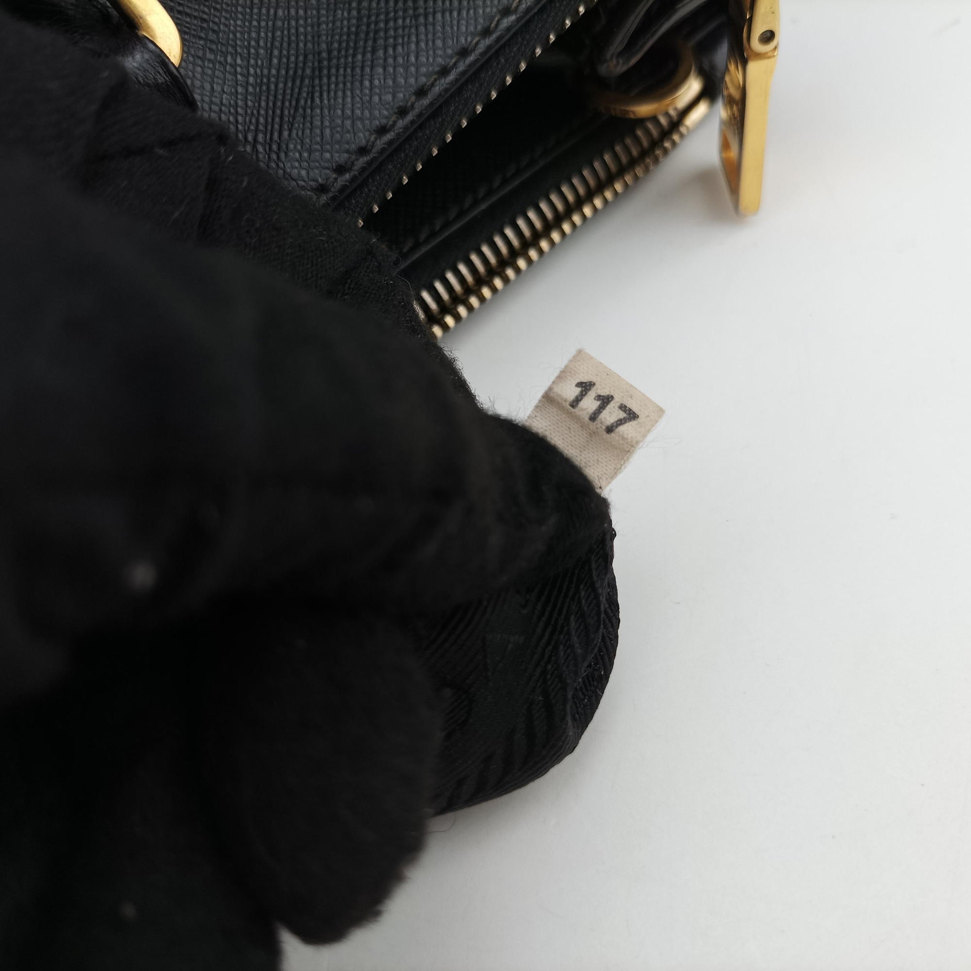 Pre-owned Prada Galleria Black SAFFIANO Leather BN2274 shoulderbag | stylenewstar