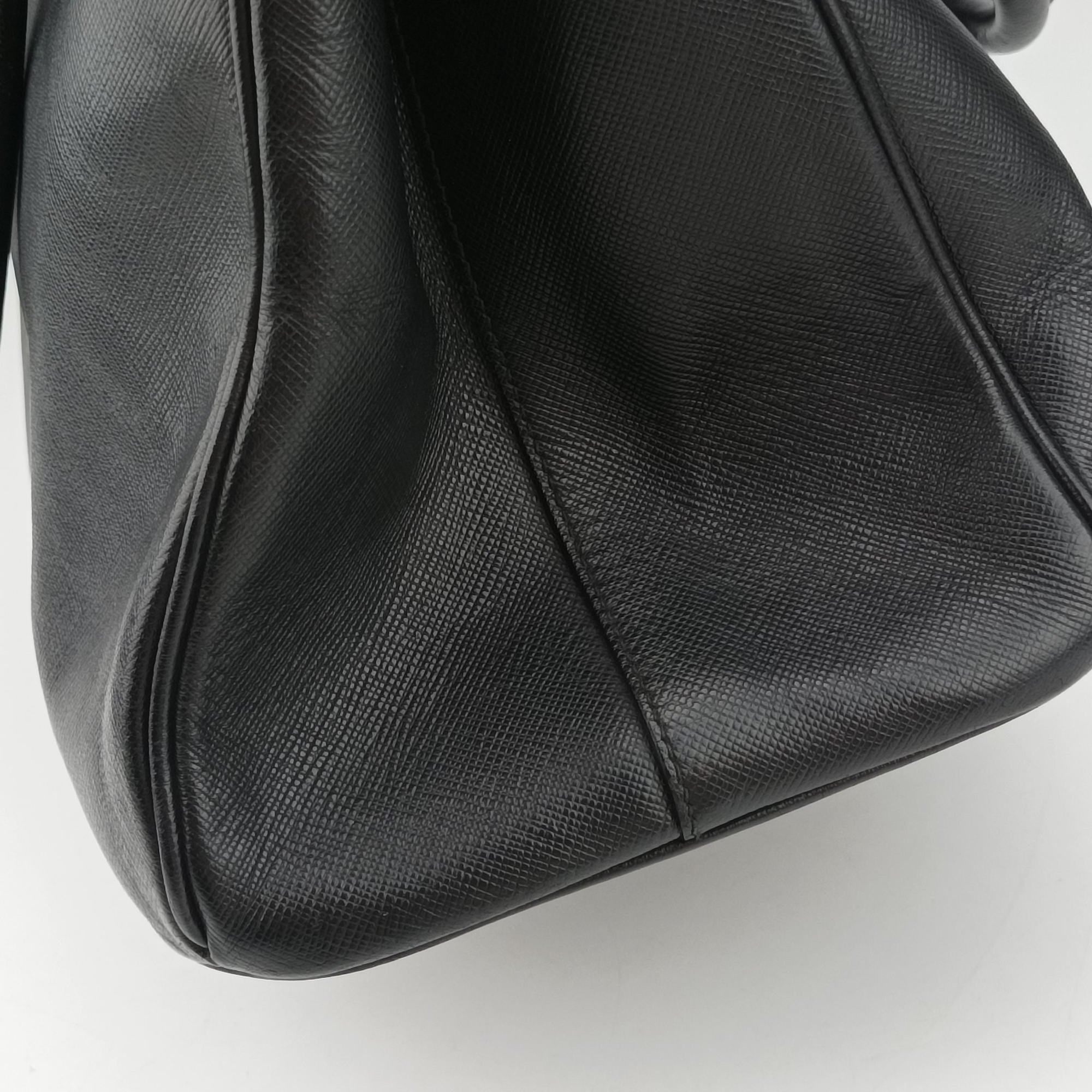 Pre-owned Prada Galleria Black SAFFIANO Leather BN2274 shoulderbag | stylenewstar