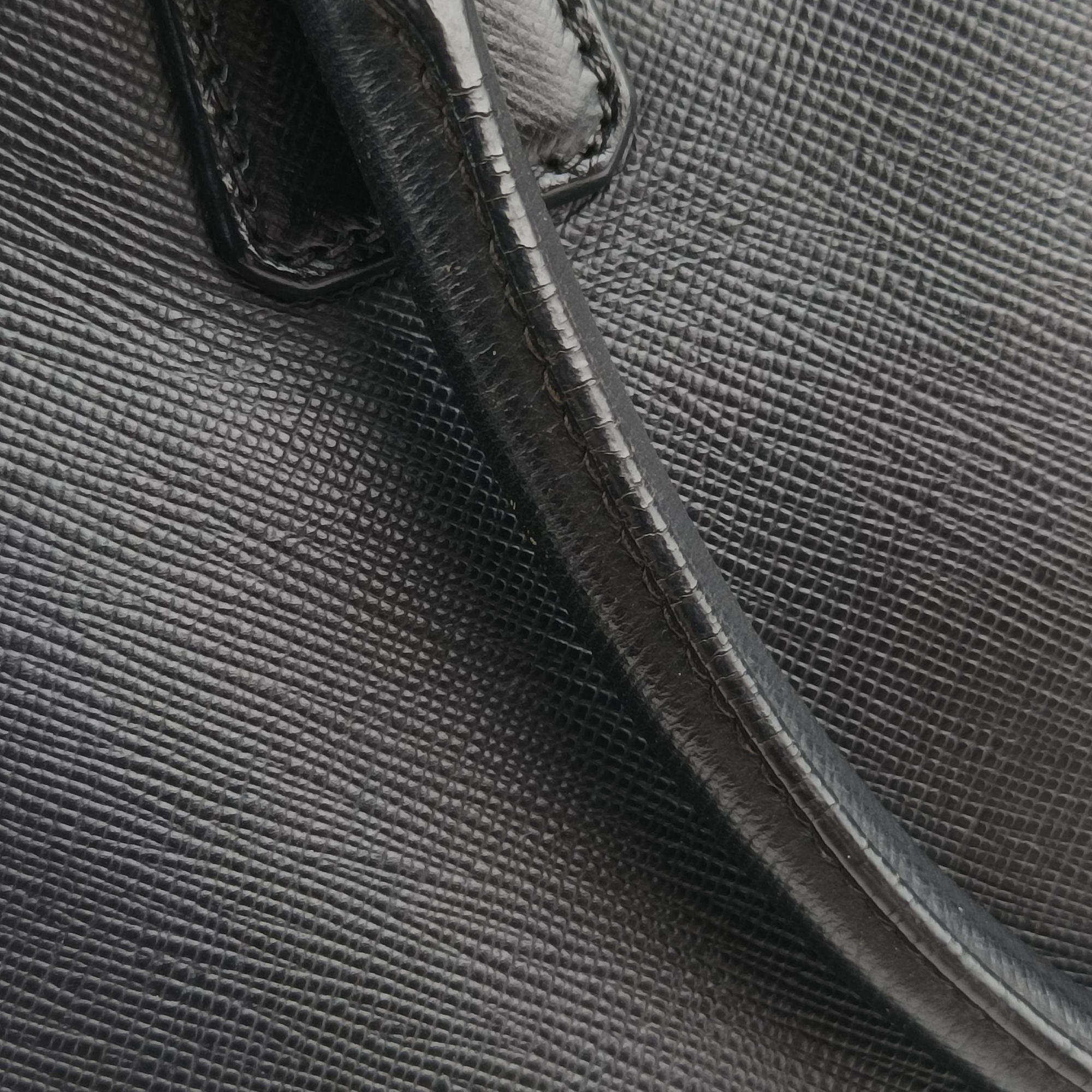 Pre-owned Prada Galleria Black SAFFIANO Leather BN2274 shoulderbag | stylenewstar
