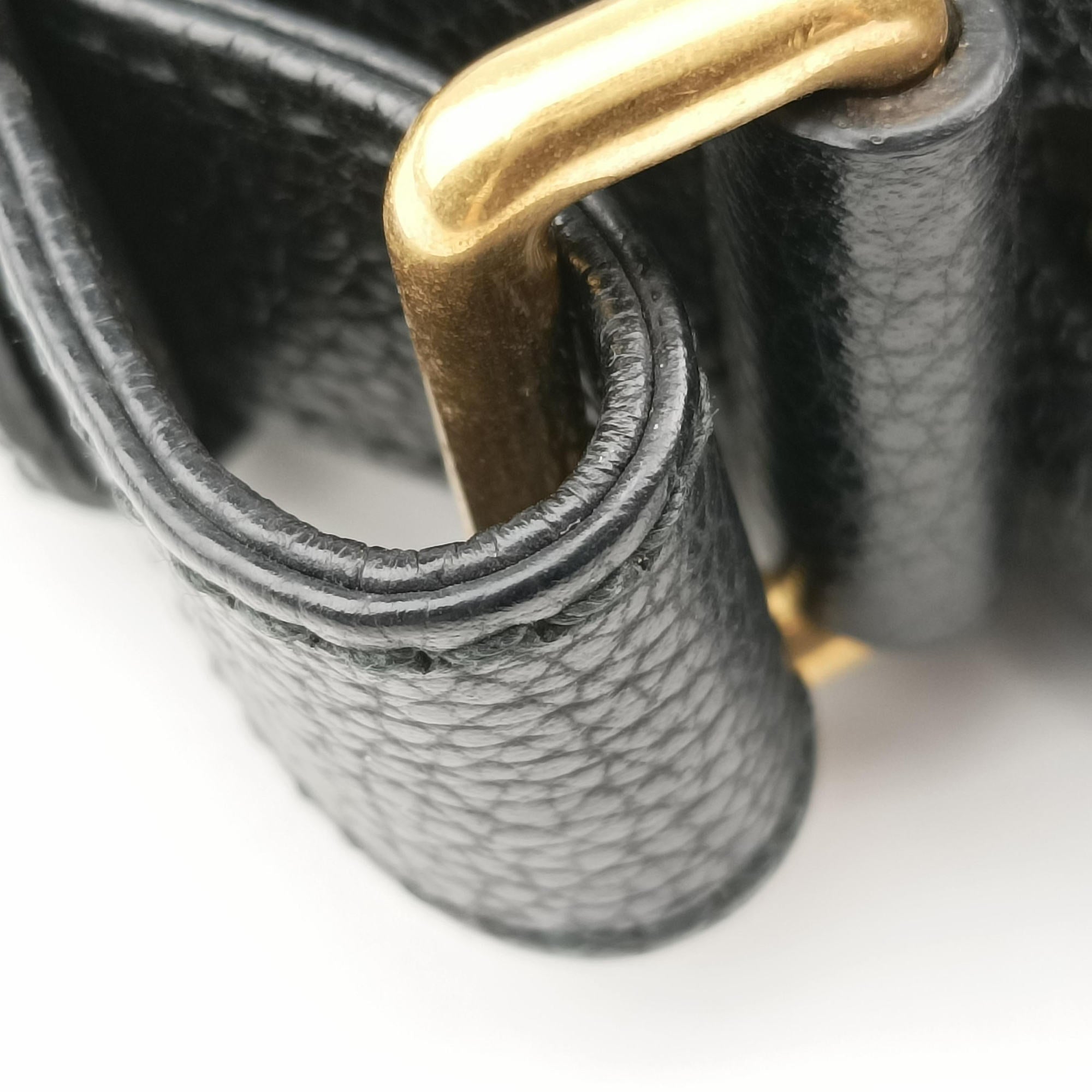 Vintage Gucci Print Messenger Black Leather 574803 shoulderbag | stylenewstar