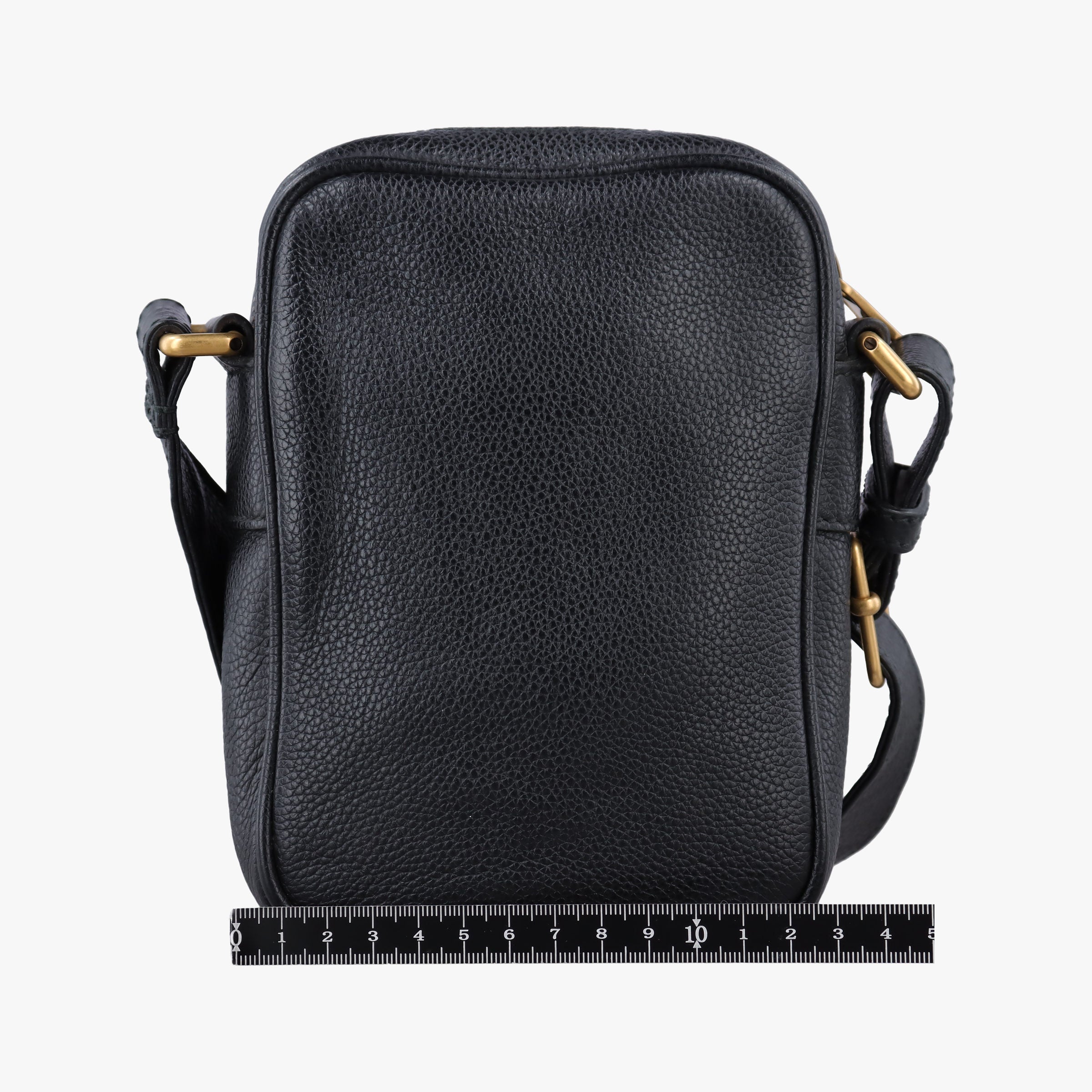 Vintage Gucci Print Messenger Black Leather 574803 shoulderbag | stylenewstar