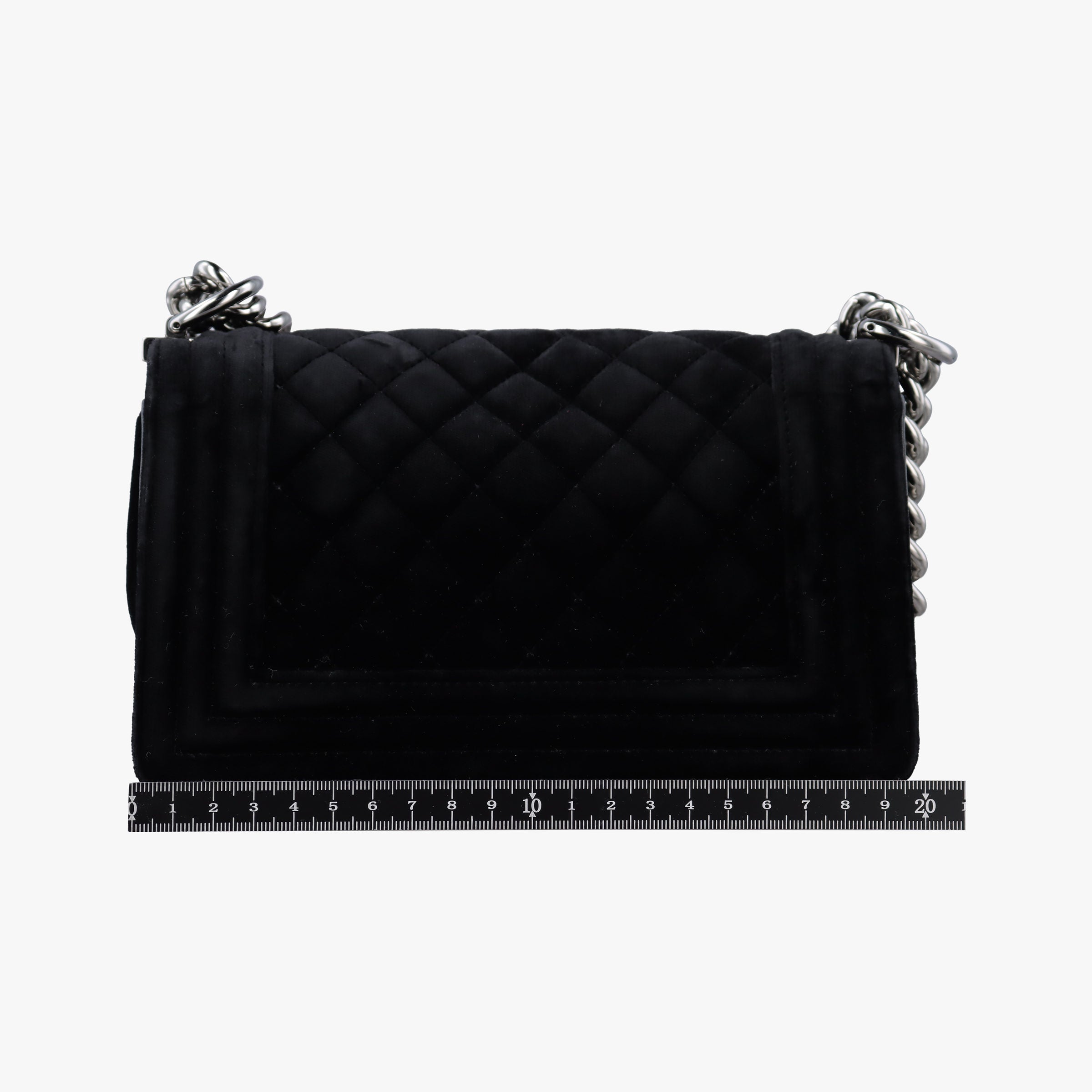 Pre-owned Chanel BOY CHANEL Black velour A67085 shoulderbag | stylenewstar