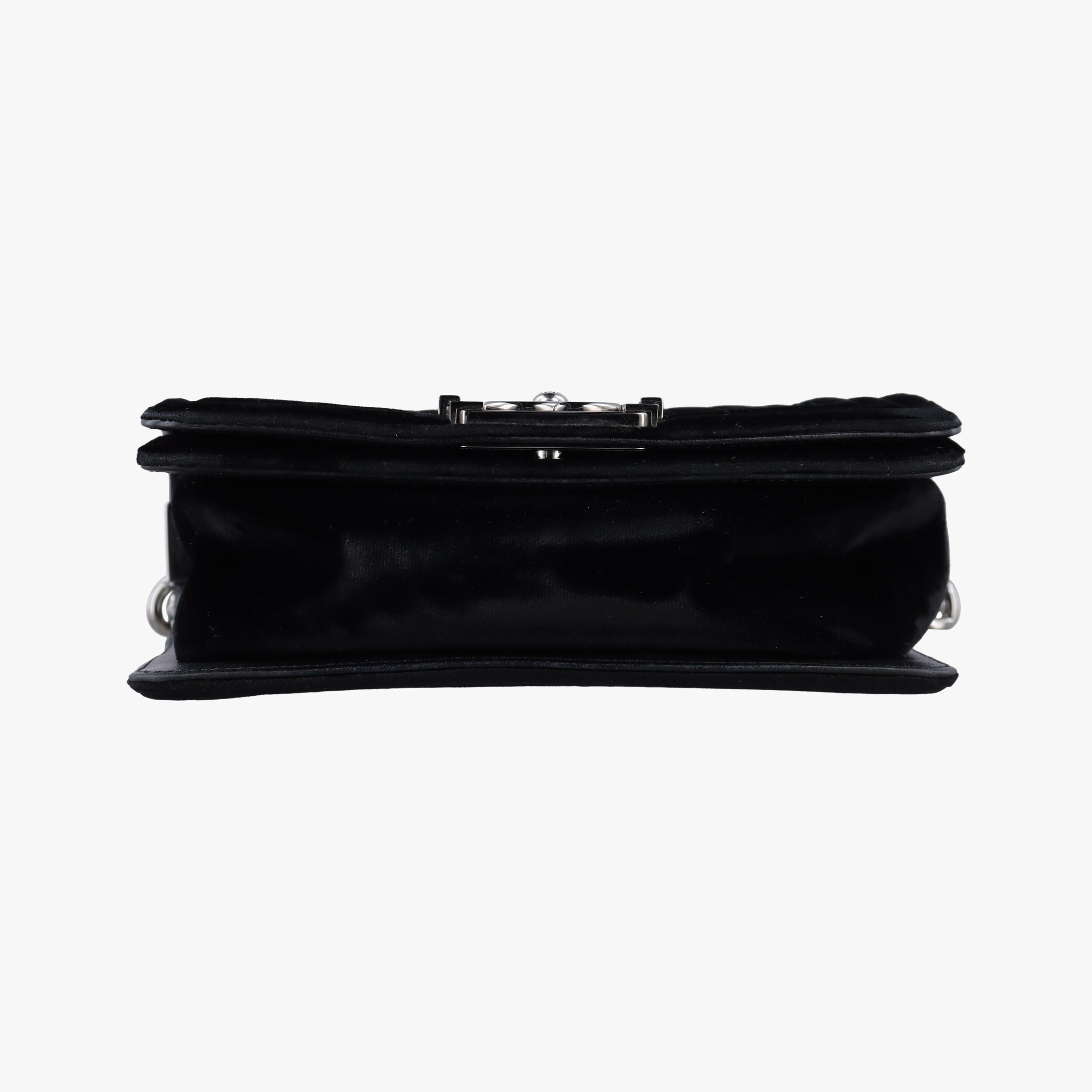 Pre-owned Chanel BOY CHANEL Black velour A67085 shoulderbag | stylenewstar