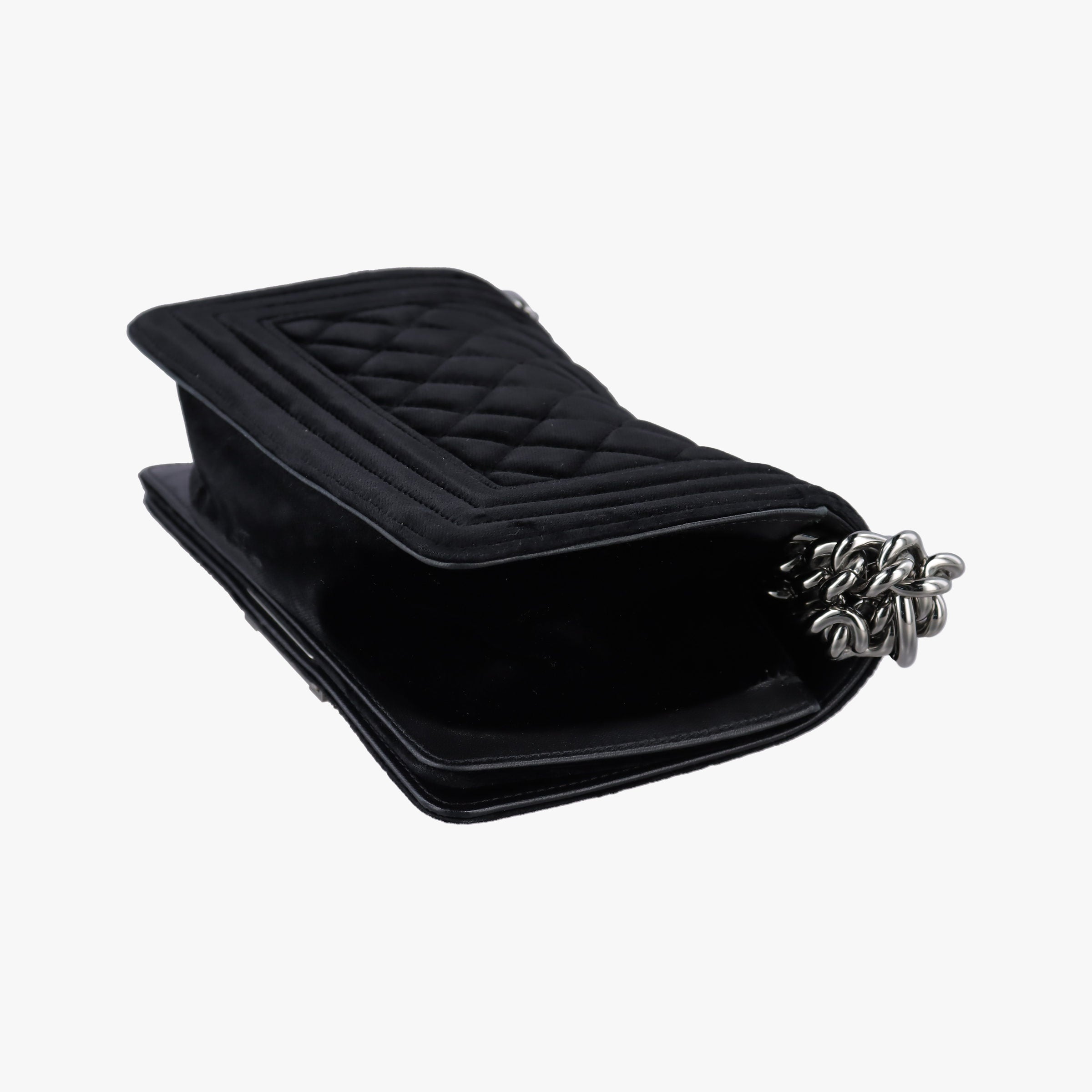 Pre-owned Chanel BOY CHANEL Black velour A67085 shoulderbag | stylenewstar