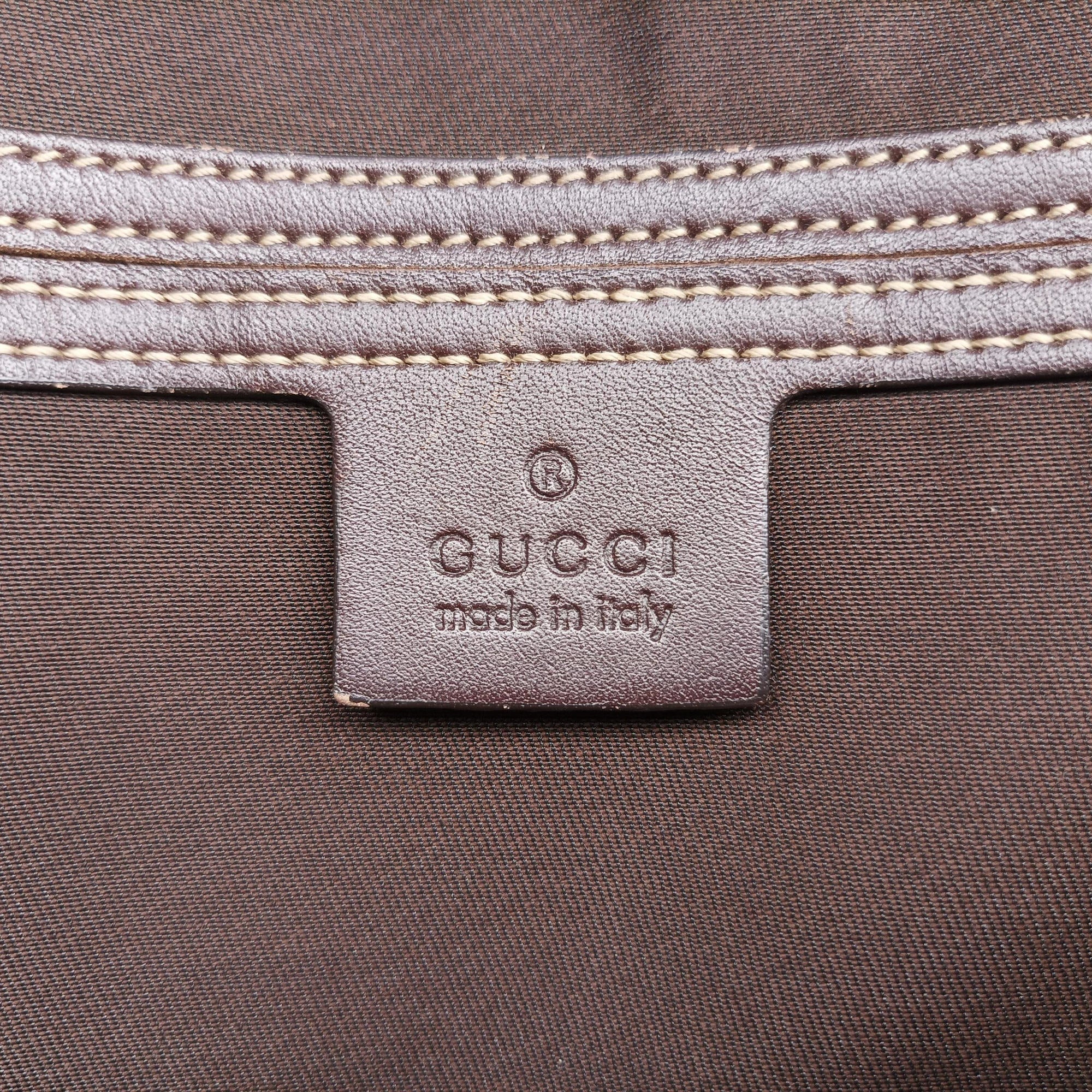 Vintage Gucci Diamante Brown PVC coated canvas 208463 handbag | stylenewstar