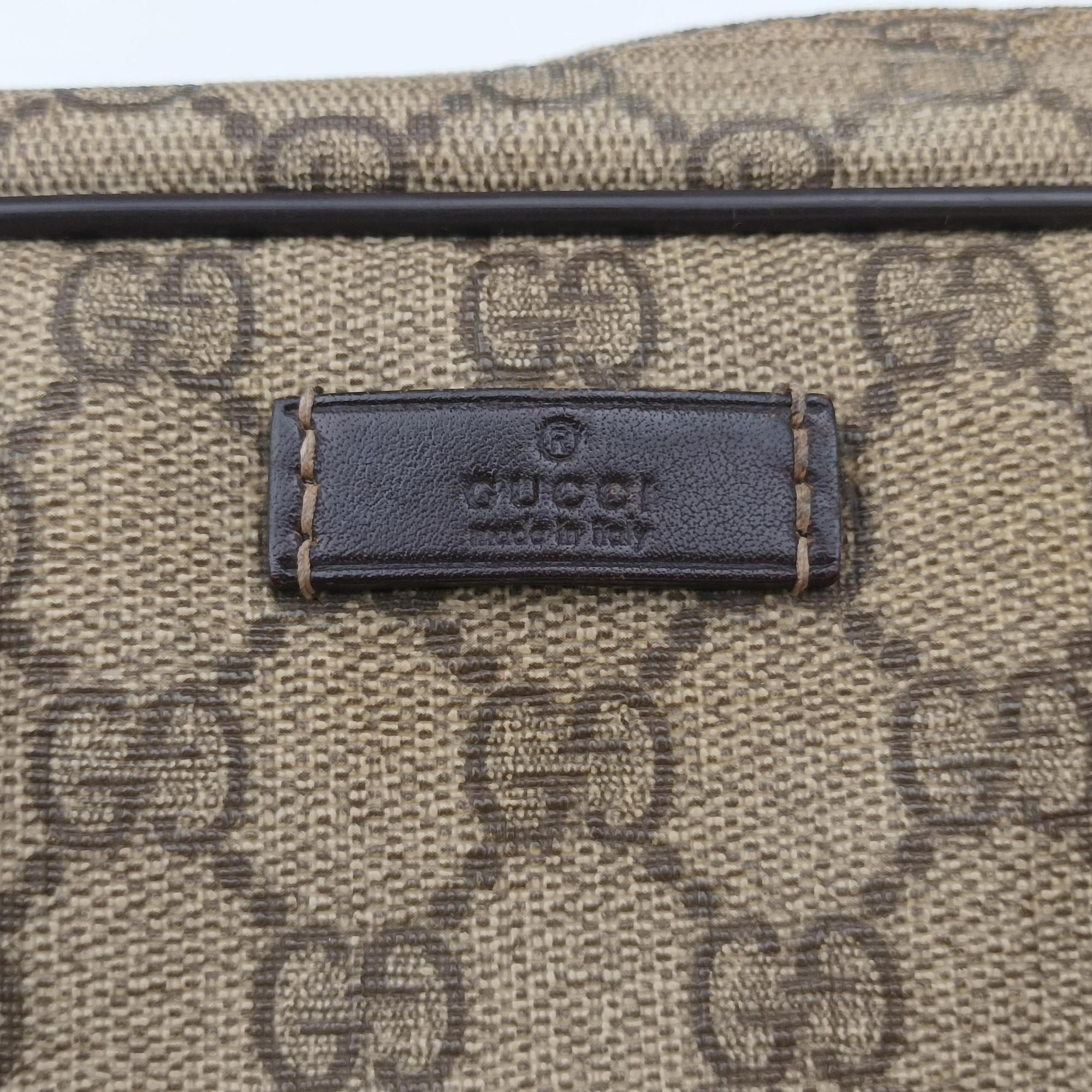 Vintage Gucci Diamante Brown PVC coated canvas 208463 handbag | stylenewstar