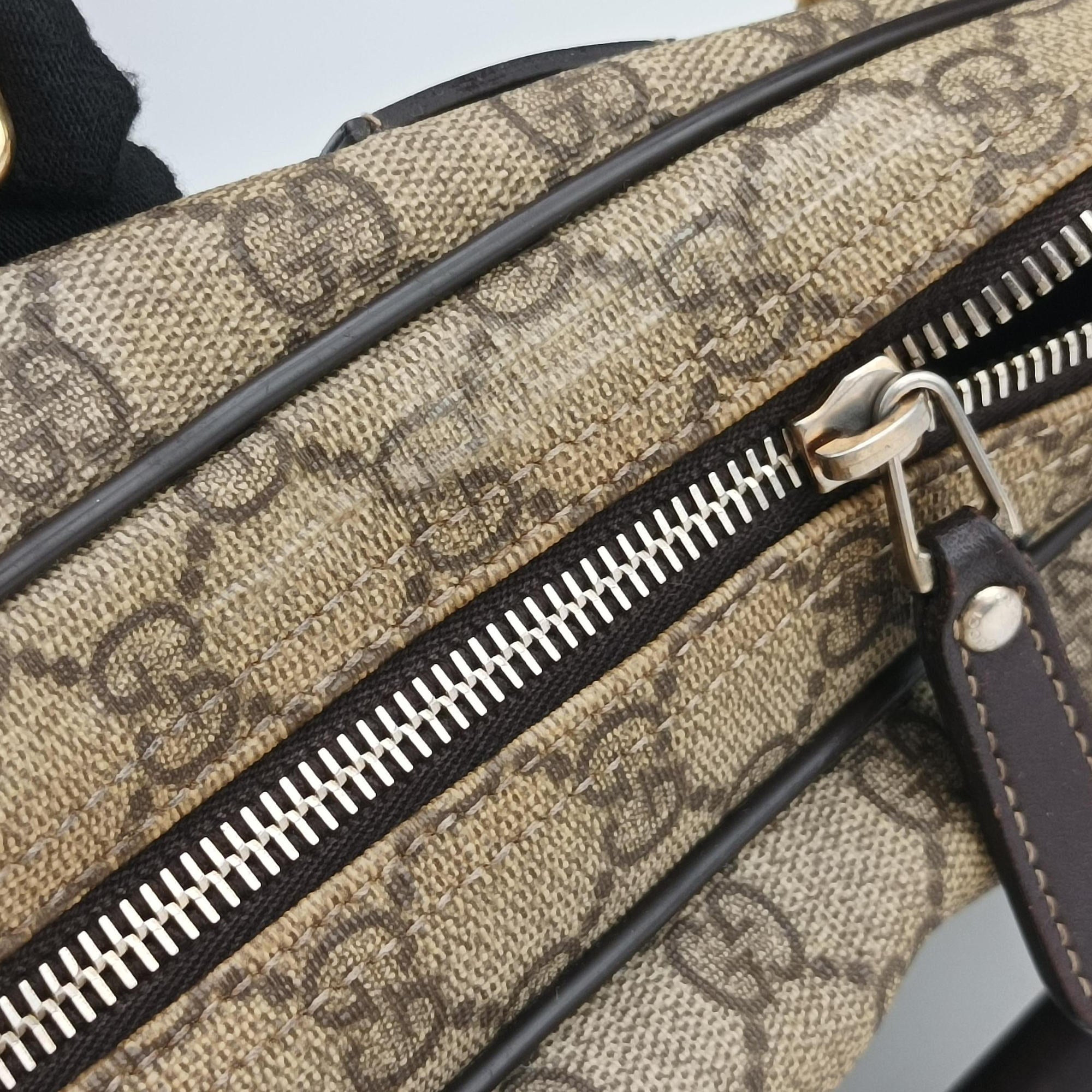 Vintage Gucci Diamante Brown PVC coated canvas 208463 handbag | stylenewstar