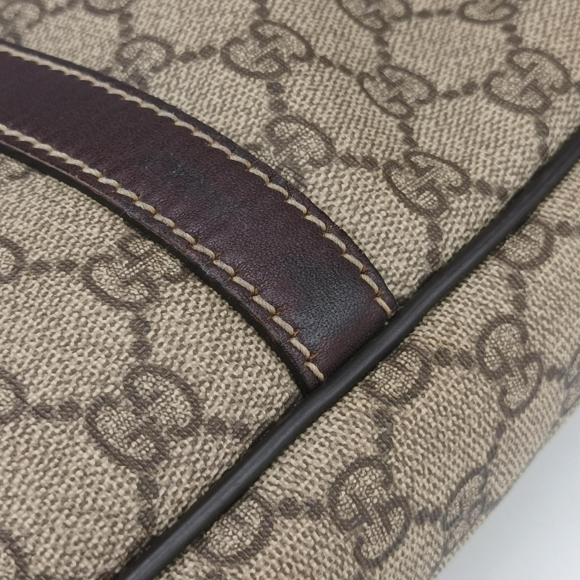 Vintage Gucci Diamante Brown PVC coated canvas 208463 handbag | stylenewstar