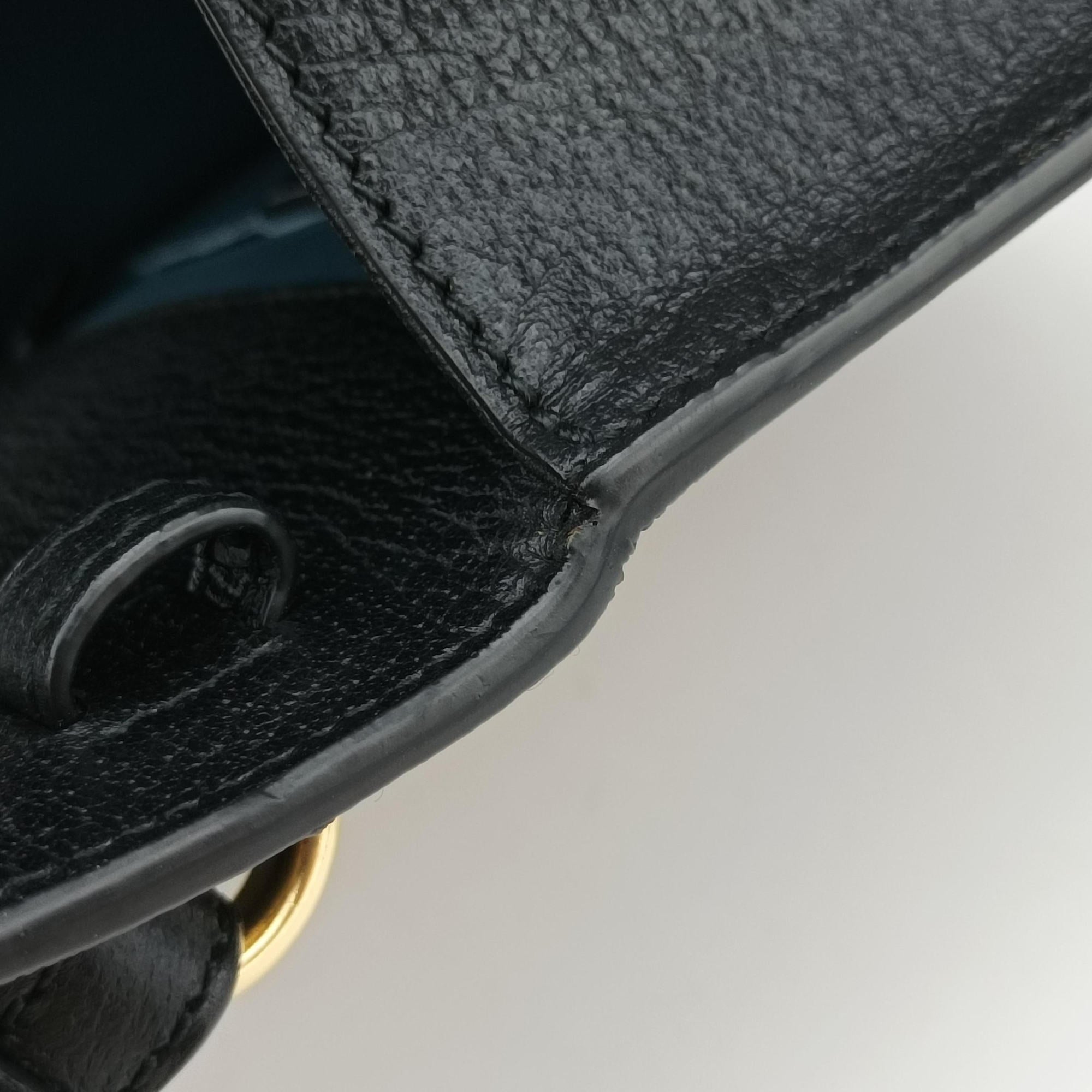 Pre-owned Gucci Sylvie Black×Multi Leather 470270 shoulderbag | stylenewstar