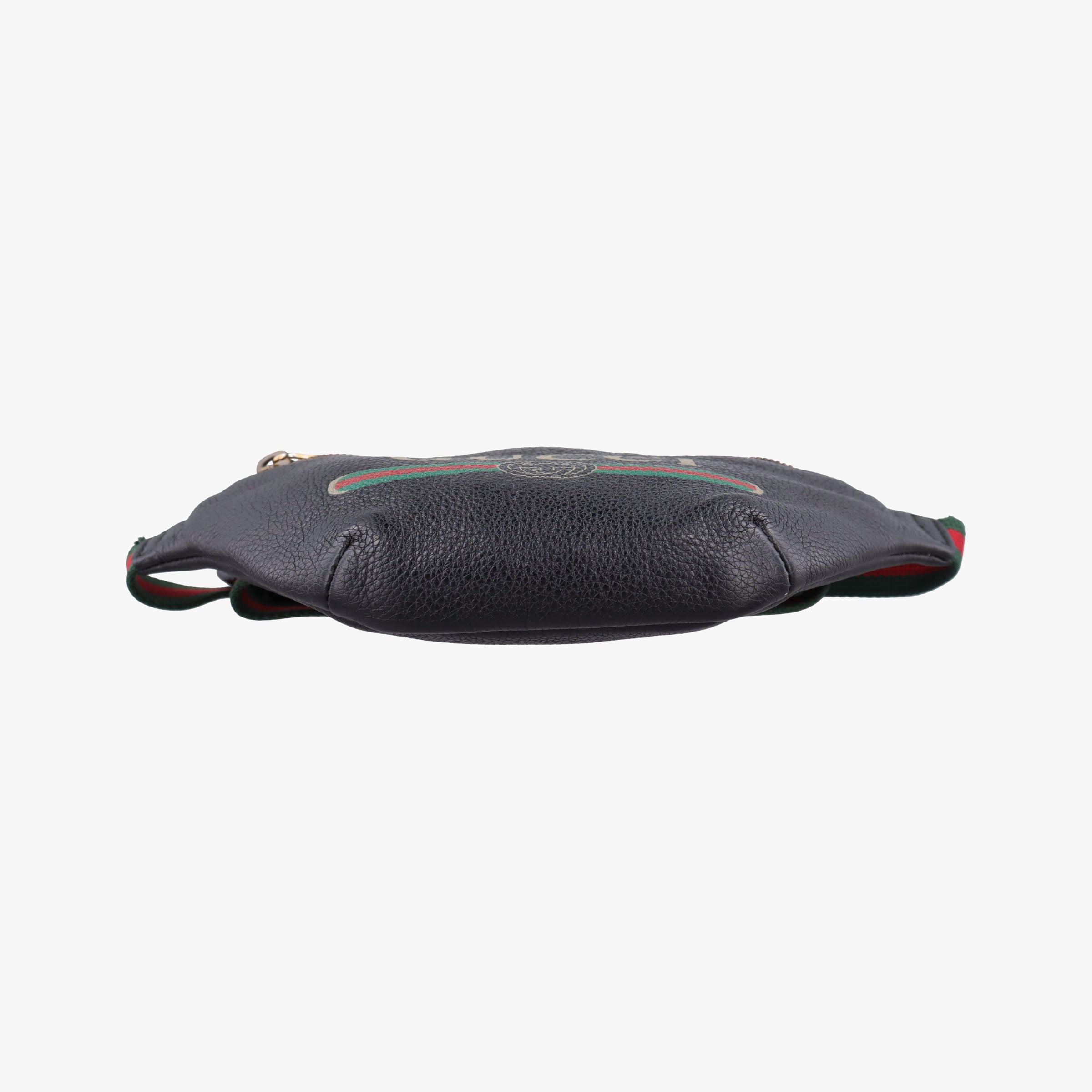 Secondhand Gucci Print Black Leather 527792 bum bag/waist bag | stylenewstar