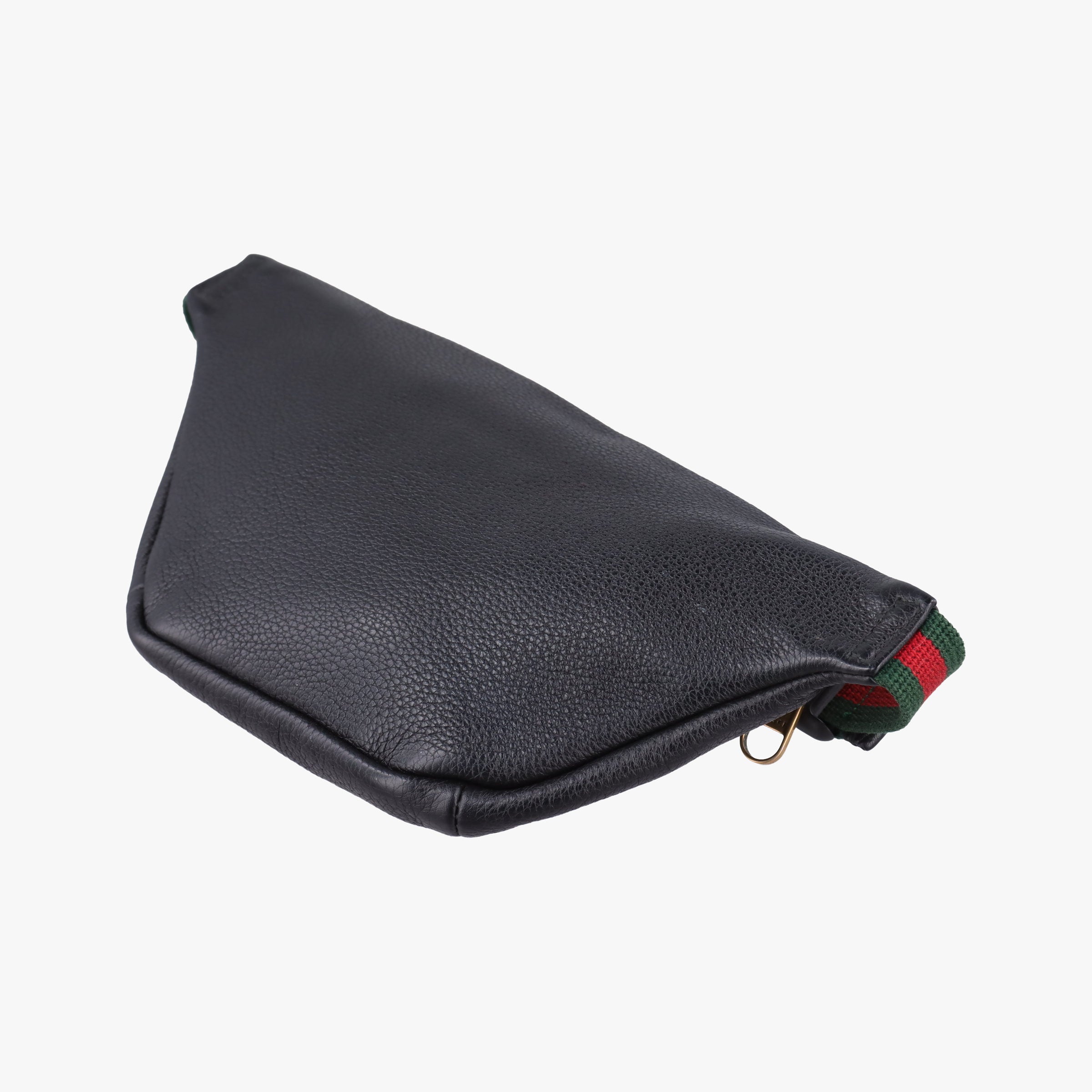 Secondhand Gucci Print Black Leather 527792 bum bag/waist bag | stylenewstar