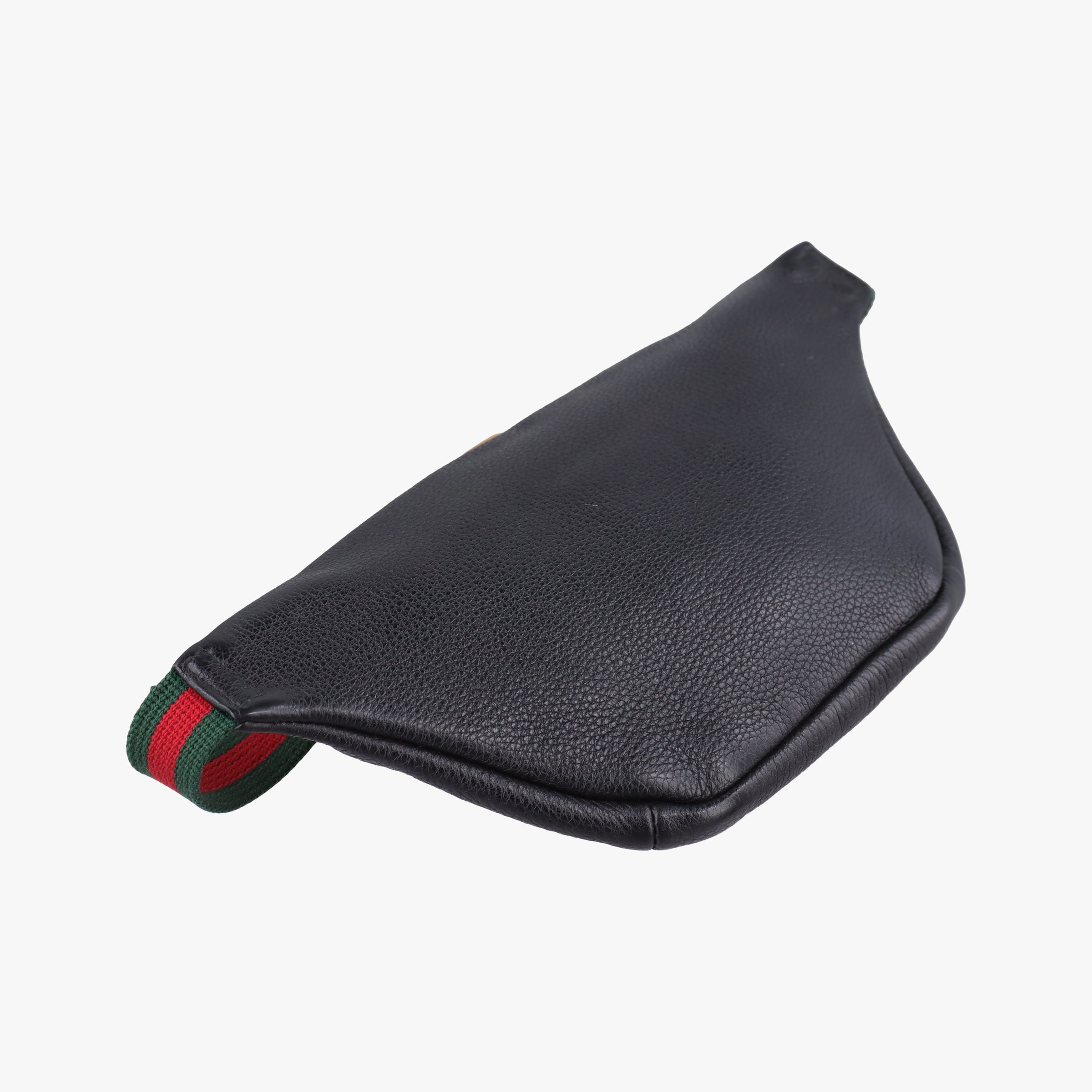 Secondhand Gucci Print Black Leather 527792 bum bag/waist bag | stylenewstar