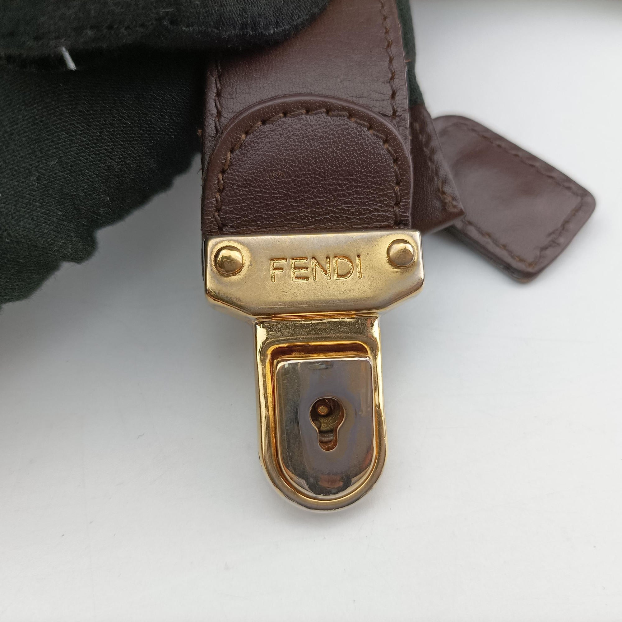 Pre-owned Fendi Zucca Print Brown canvas  handbag | stylenewstar