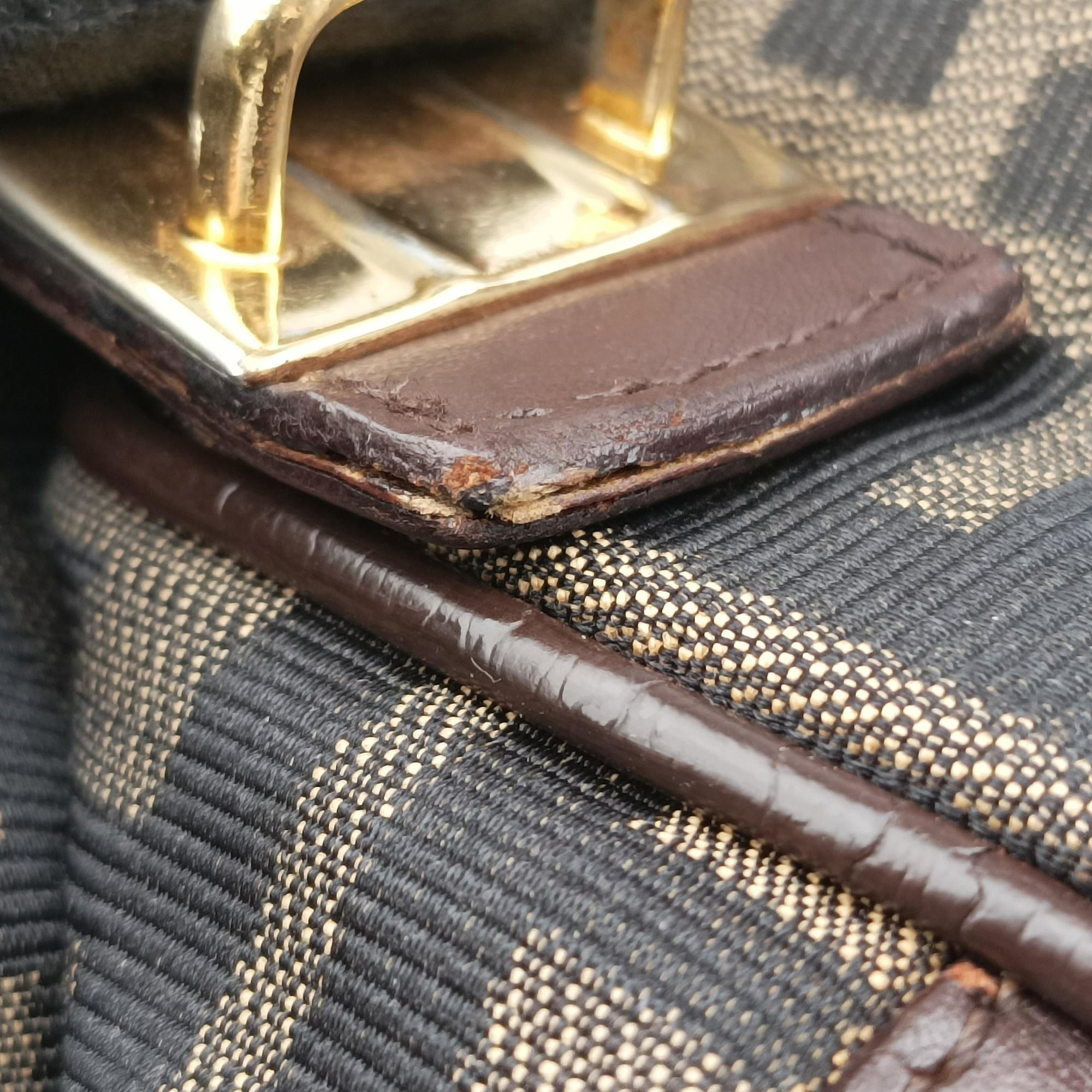 Pre-owned Fendi Zucca Print Brown canvas  handbag | stylenewstar
