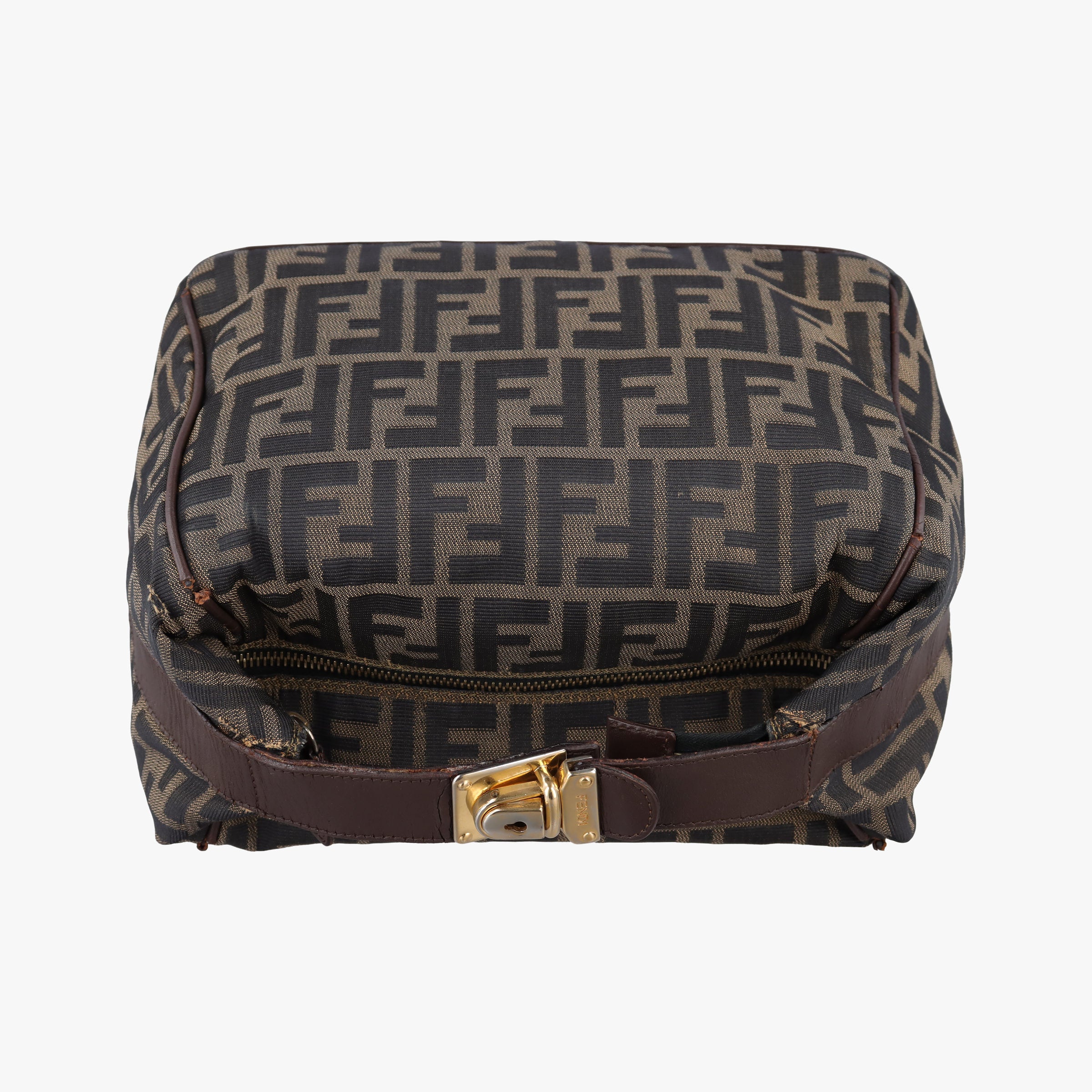 Pre-owned Fendi Zucca Print Brown canvas  handbag | stylenewstar