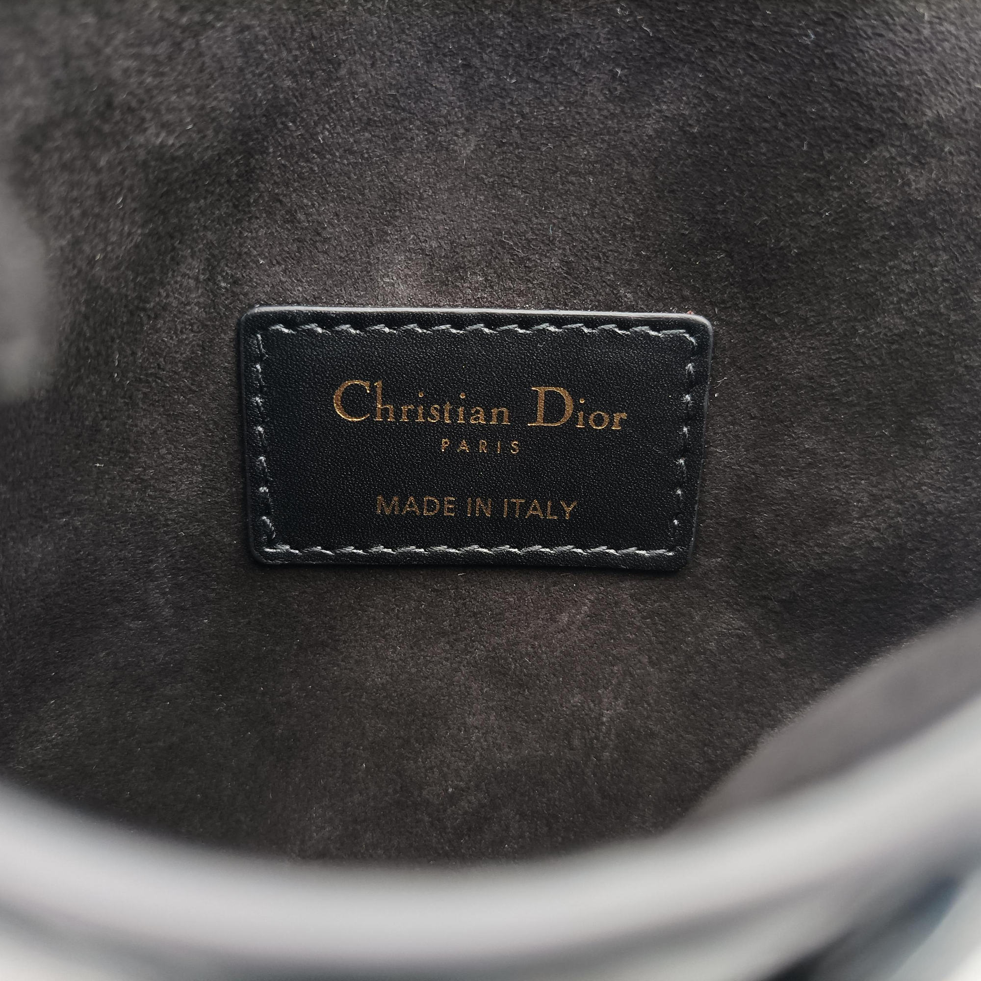 Pre-owned Christian Dior saddle Black leather  bum bag/waist bag | stylenewstar