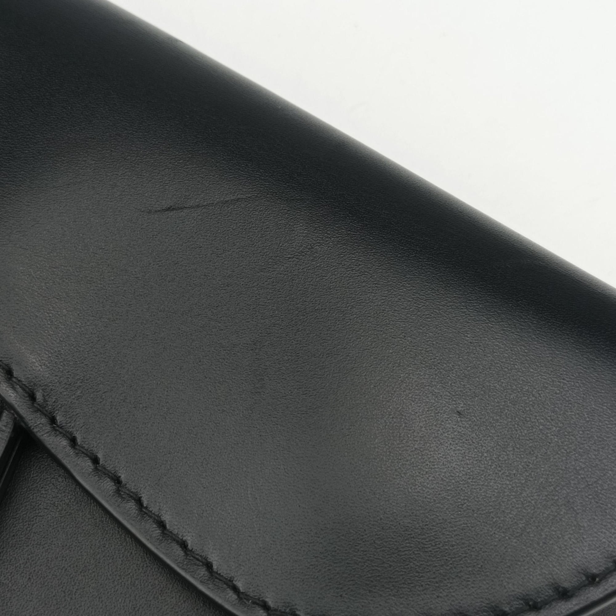 Pre-owned Christian Dior saddle Black leather  bum bag/waist bag | stylenewstar