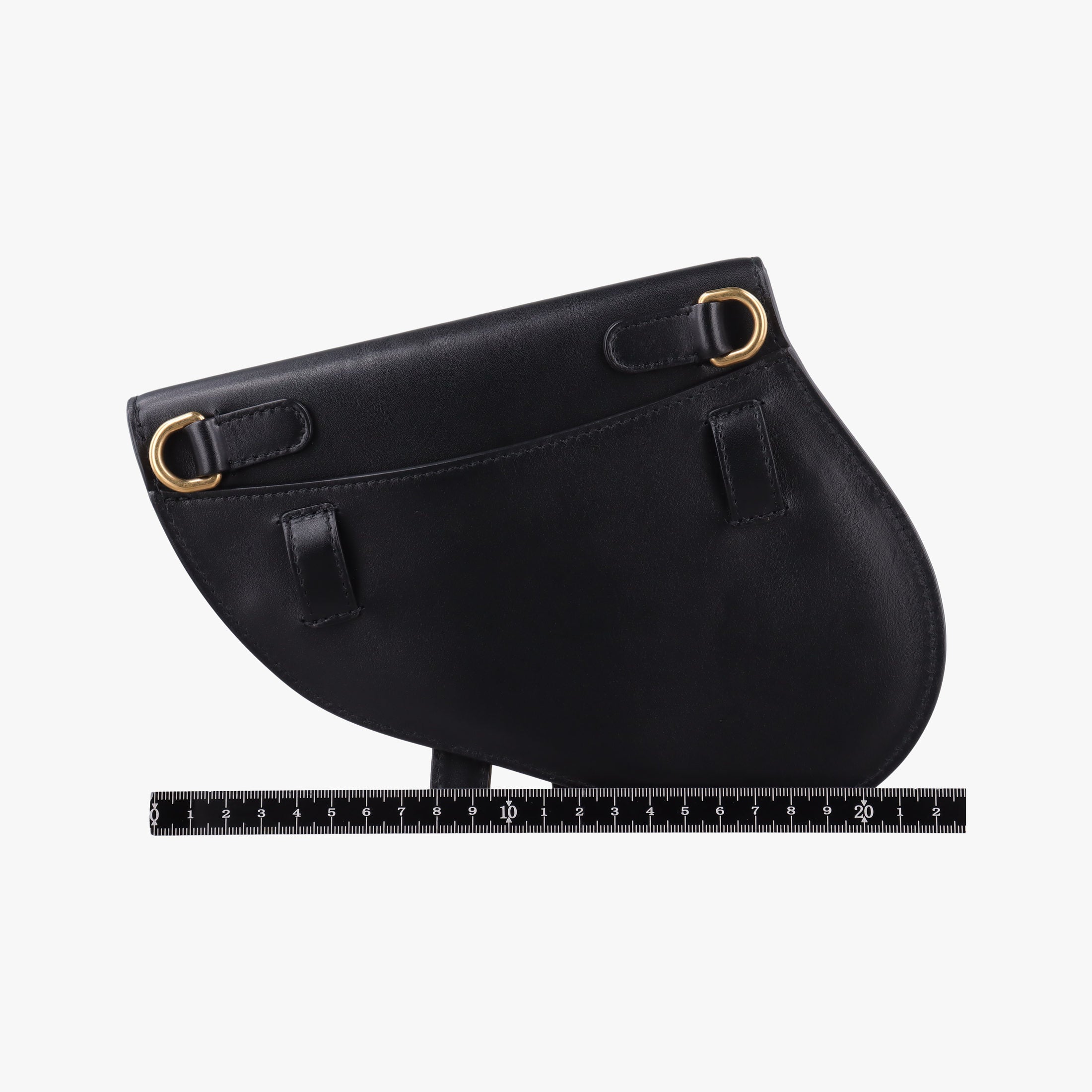 Pre-owned Christian Dior saddle Black leather  bum bag/waist bag | stylenewstar