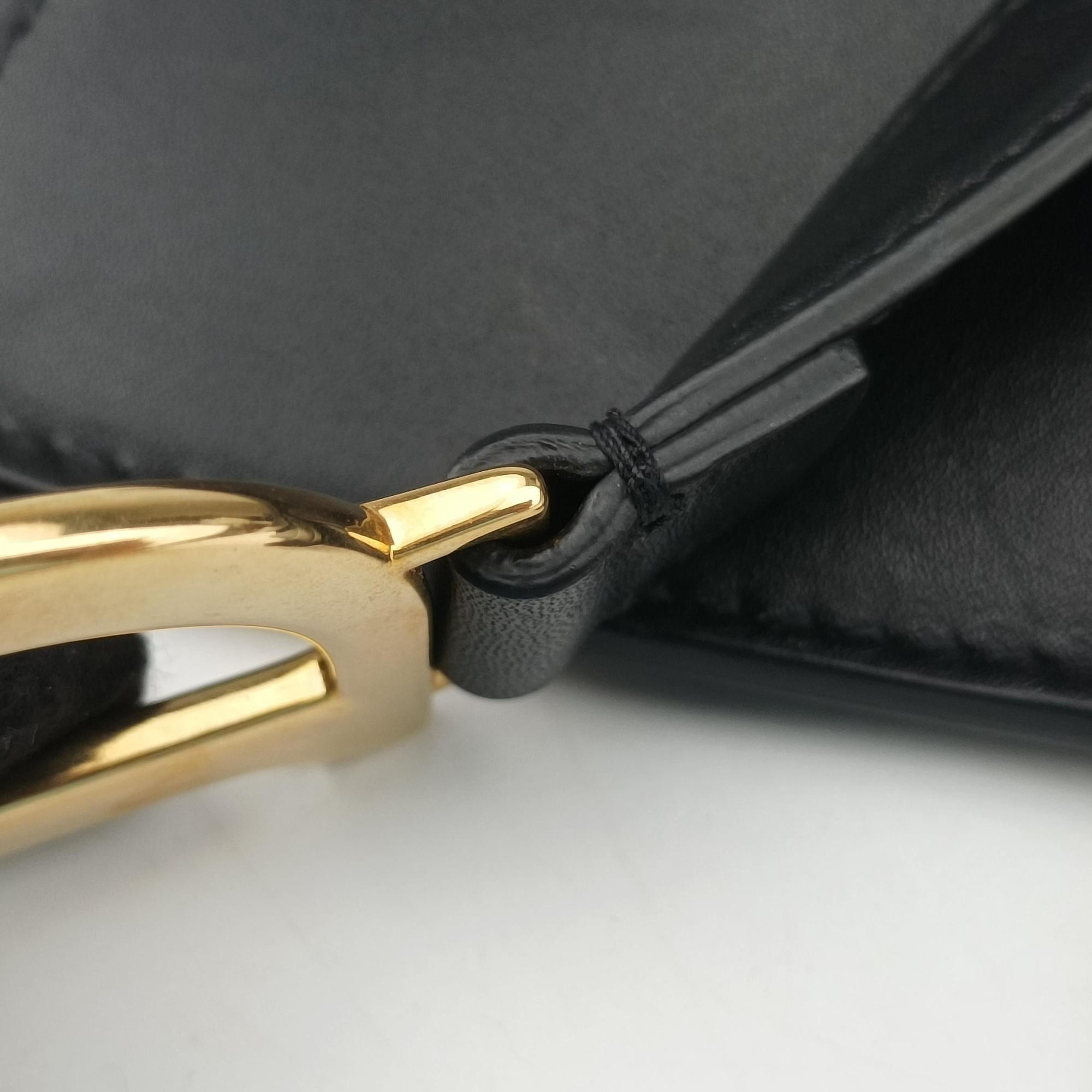 Pre-owned Christian Dior saddle Black leather  bum bag/waist bag | stylenewstar