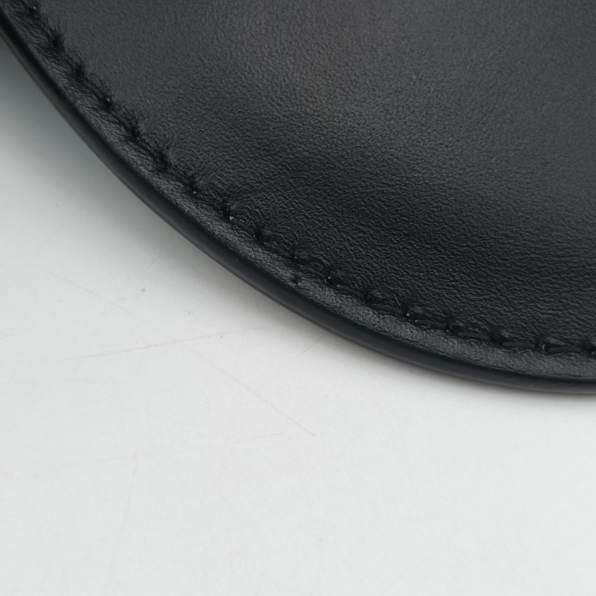 Pre-owned Christian Dior saddle Black leather  bum bag/waist bag | stylenewstar
