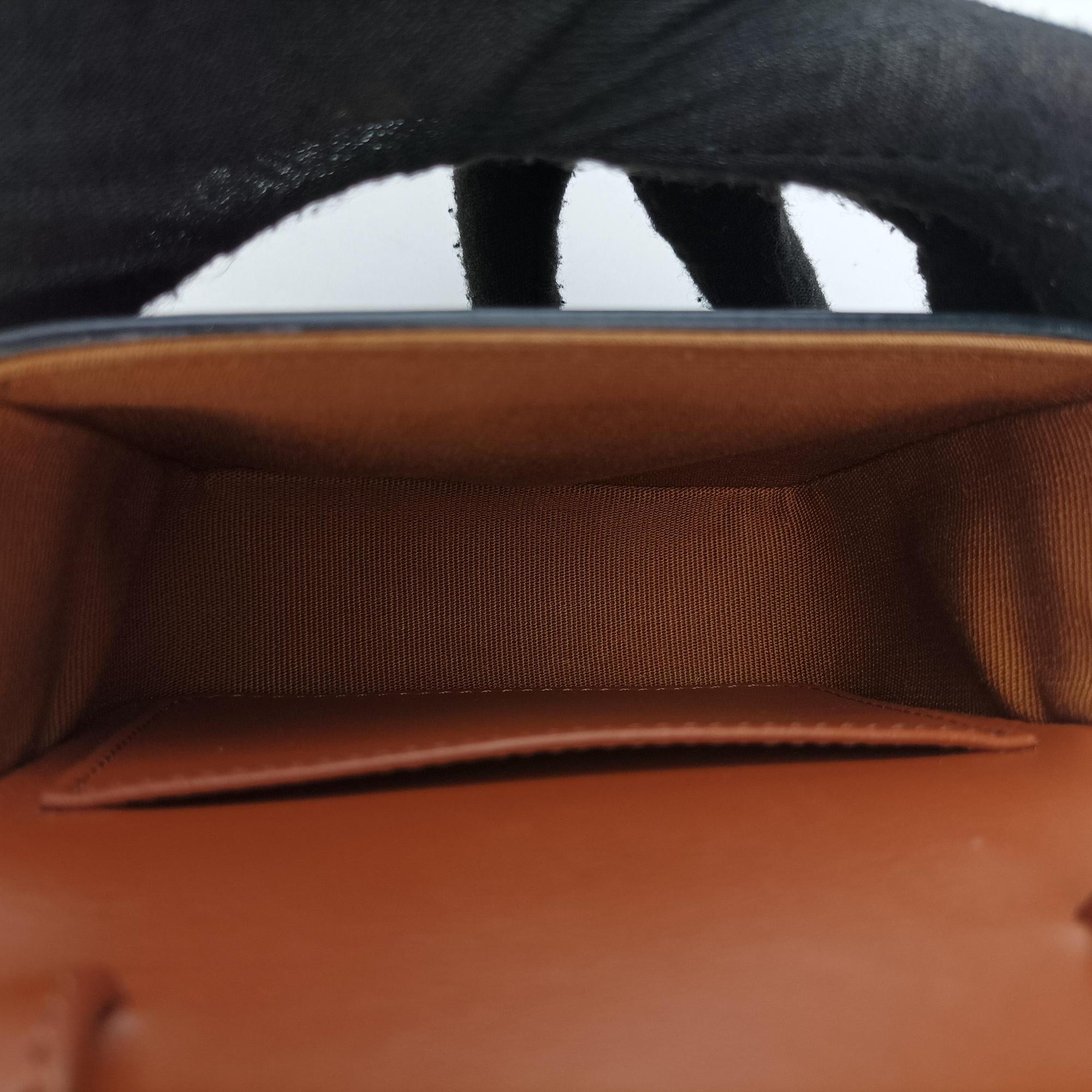 Pre-owned Celine Mini Triomphe Brown PVC coated canvas  shoulderbag | stylenewstar