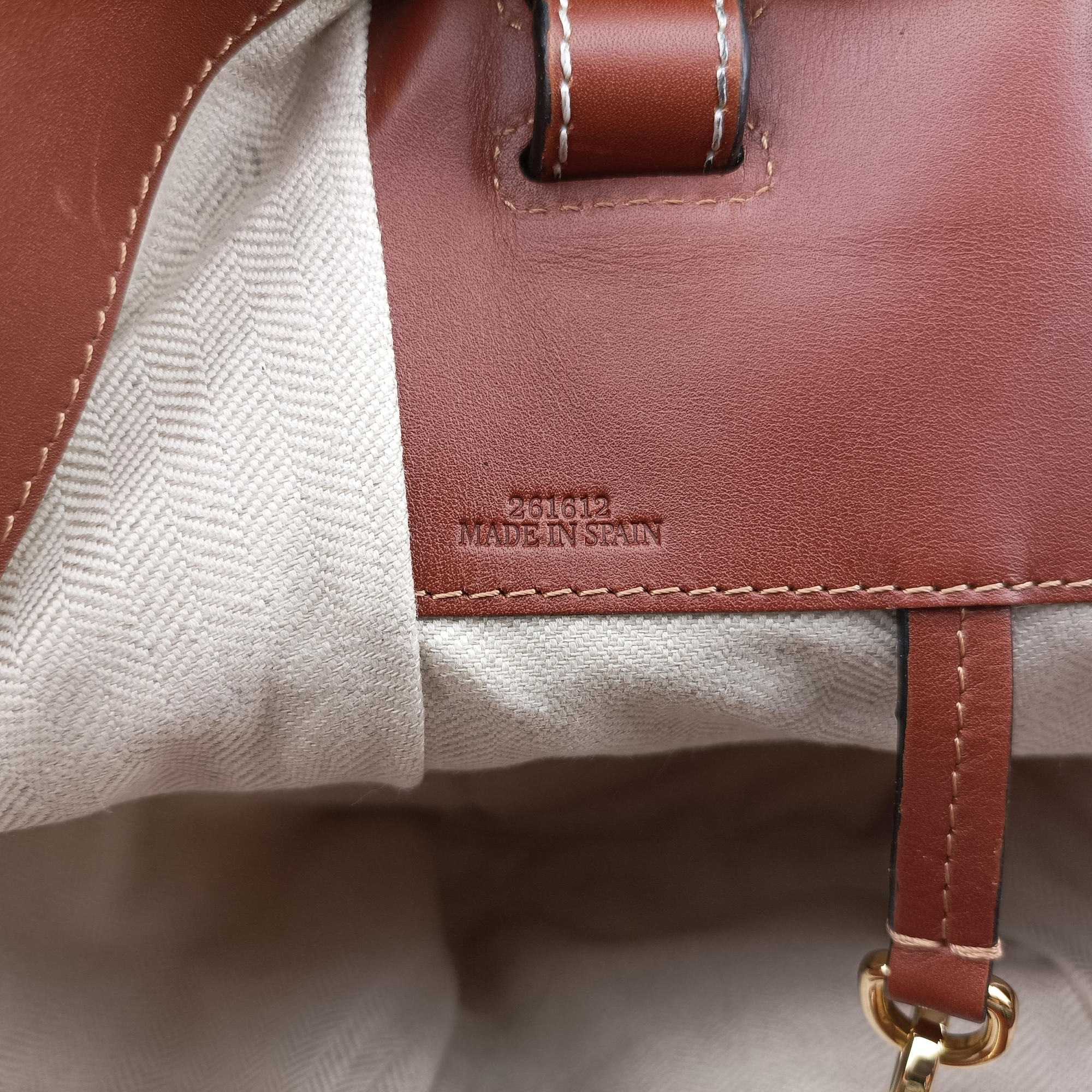 Secondhand Loewe Hammock Brown Leather  handbag | stylenewstar