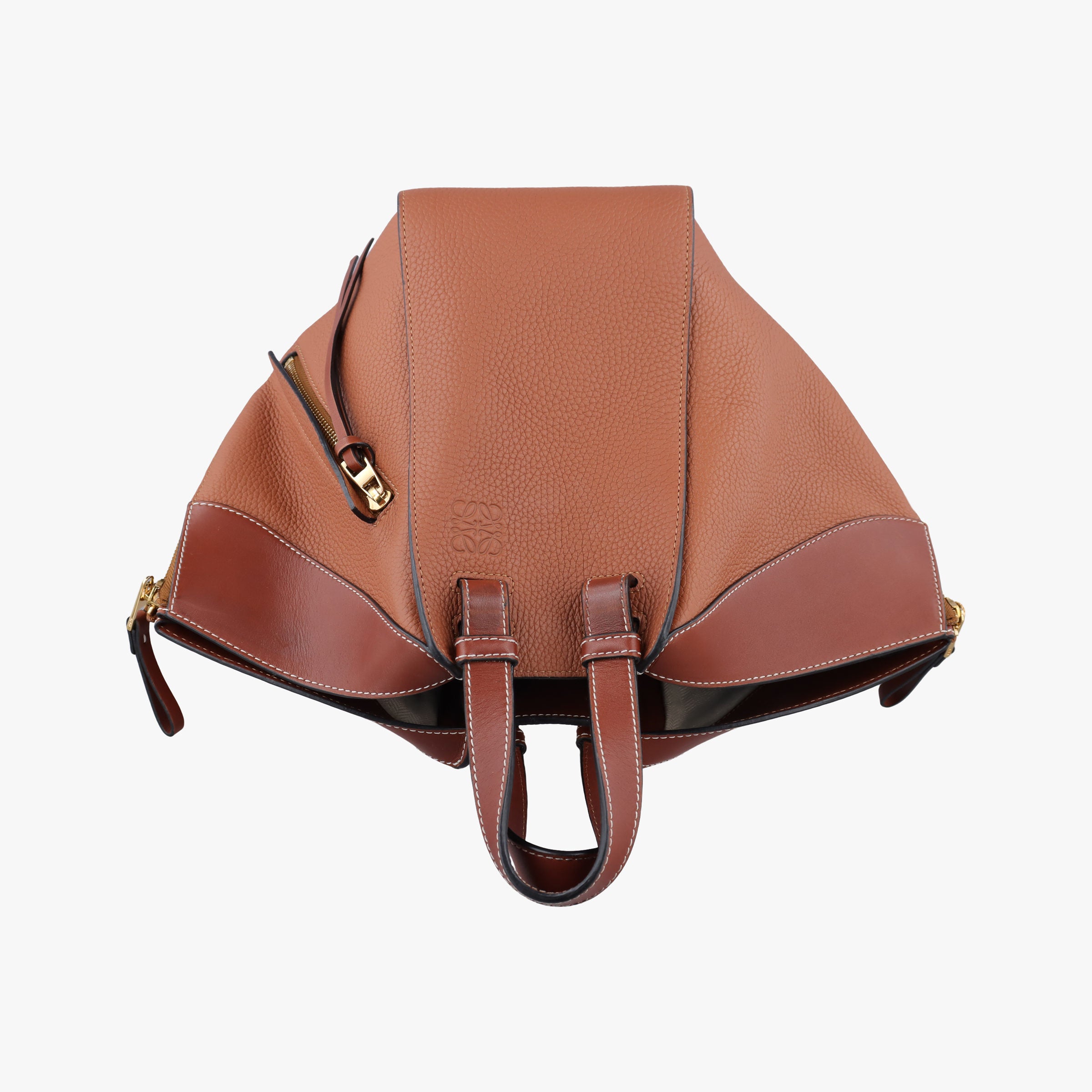 Secondhand Loewe Hammock Brown Leather  handbag | stylenewstar
