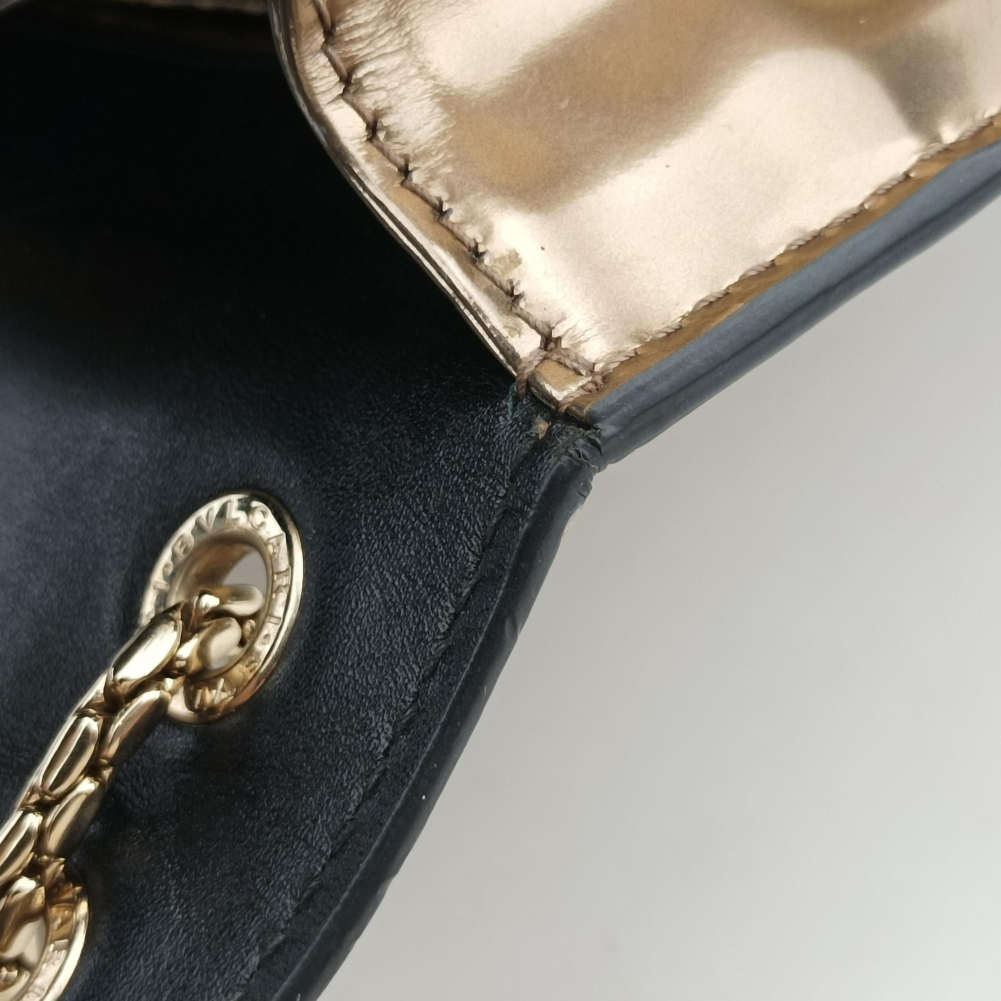 Secondhand Bvlgari SERPENTI FOREVER Golden Enamel  shoulderbag | stylenewstar