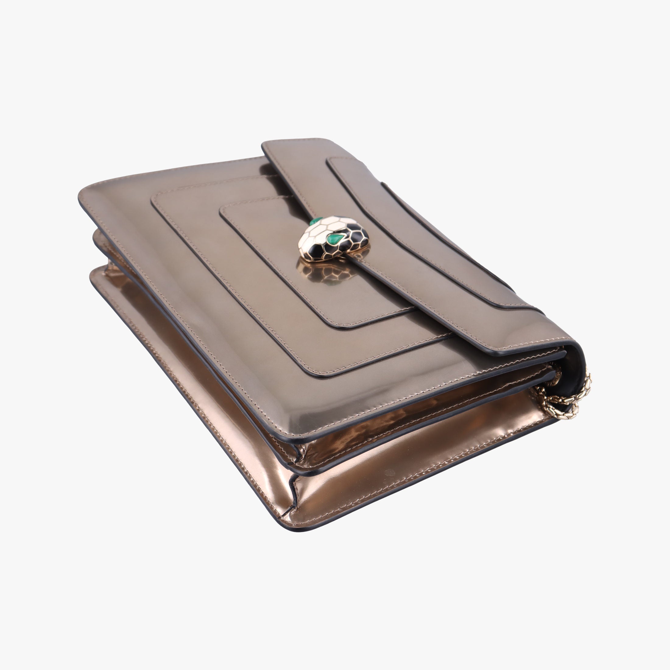 Secondhand Bvlgari SERPENTI FOREVER Golden Enamel  shoulderbag | stylenewstar