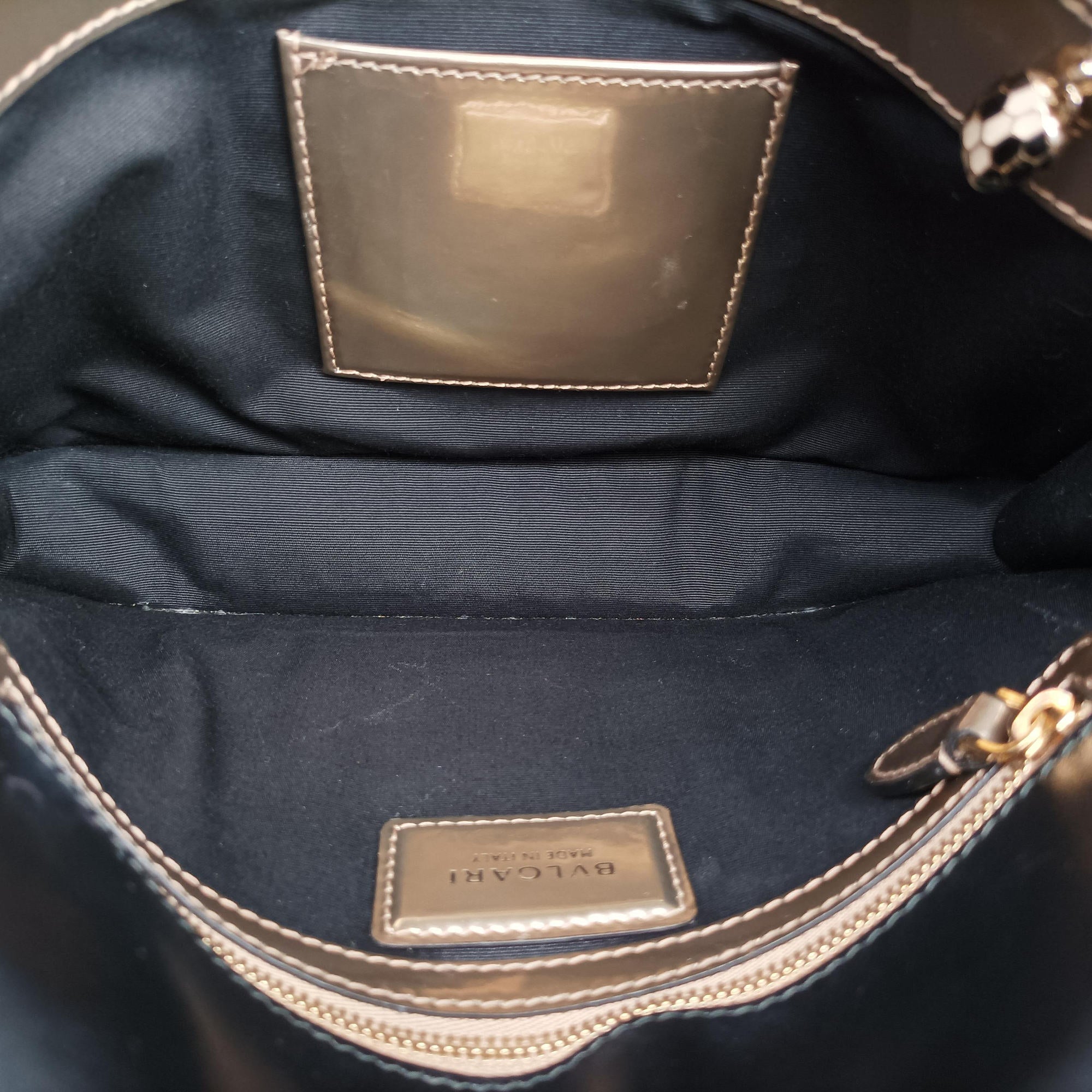 Secondhand Bvlgari SERPENTI FOREVER Golden Enamel  shoulderbag | stylenewstar