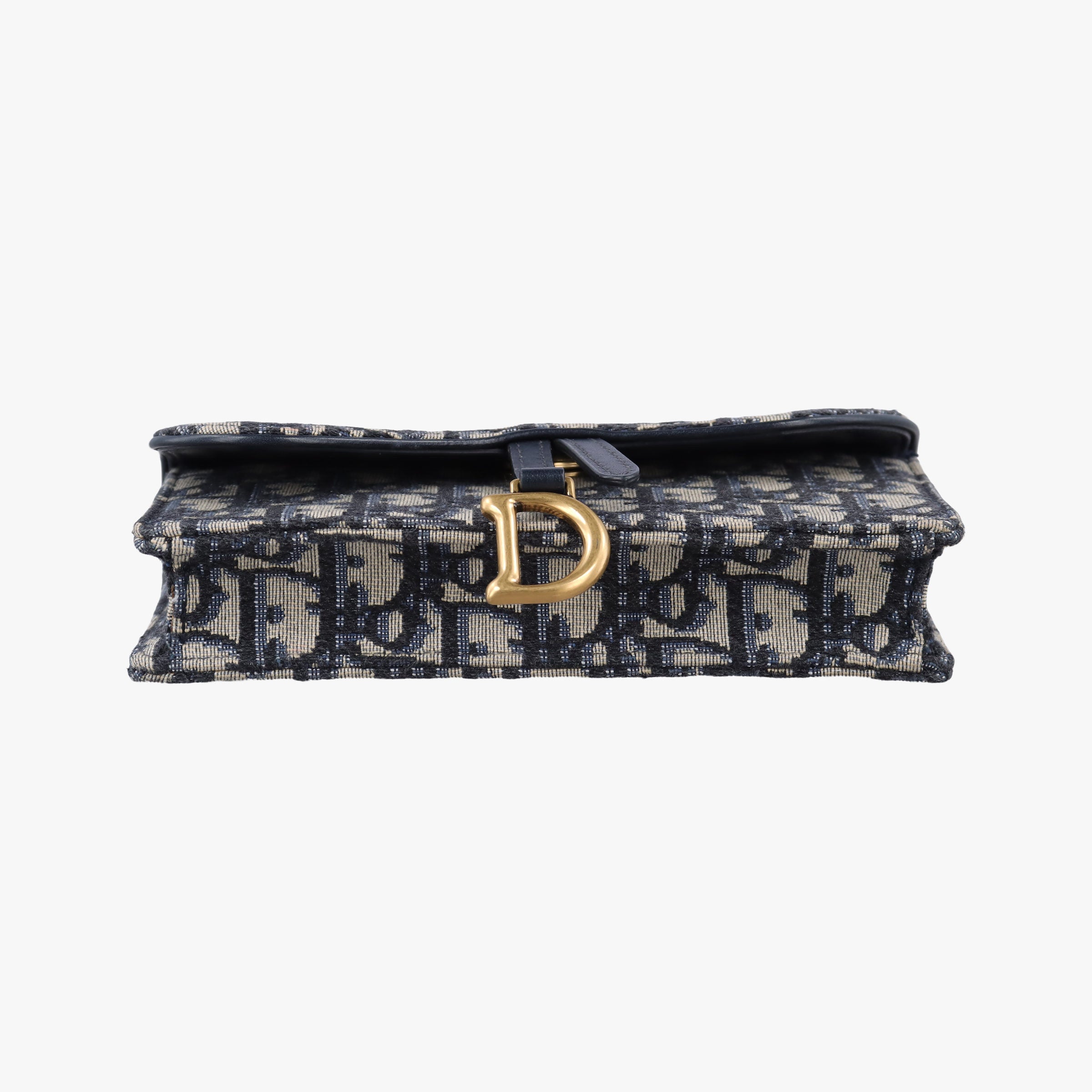 Vintage Christian Dior Saddle Navy×Gray jacquard  bum bag/waist bag | stylenewstar