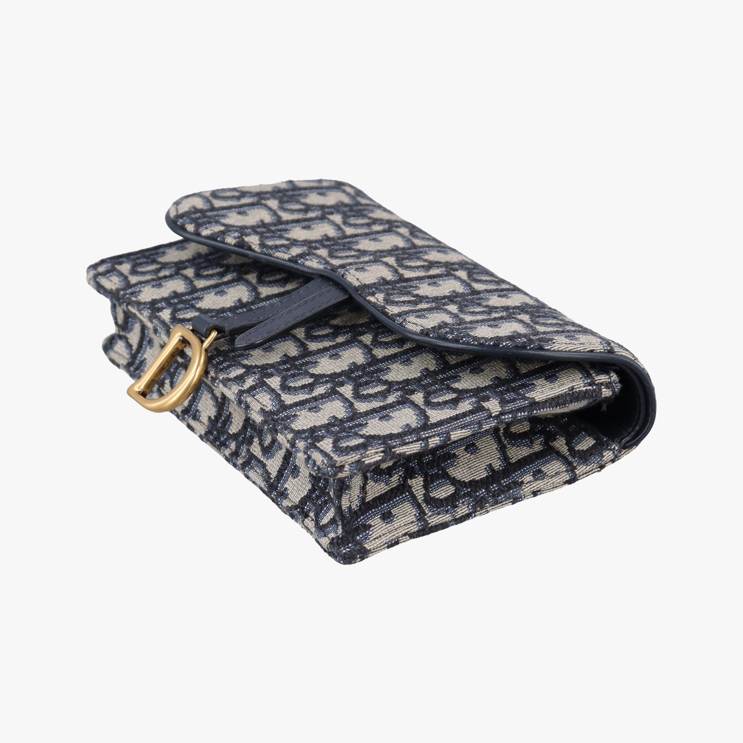 Vintage Christian Dior Saddle Navy×Gray jacquard  bum bag/waist bag | stylenewstar