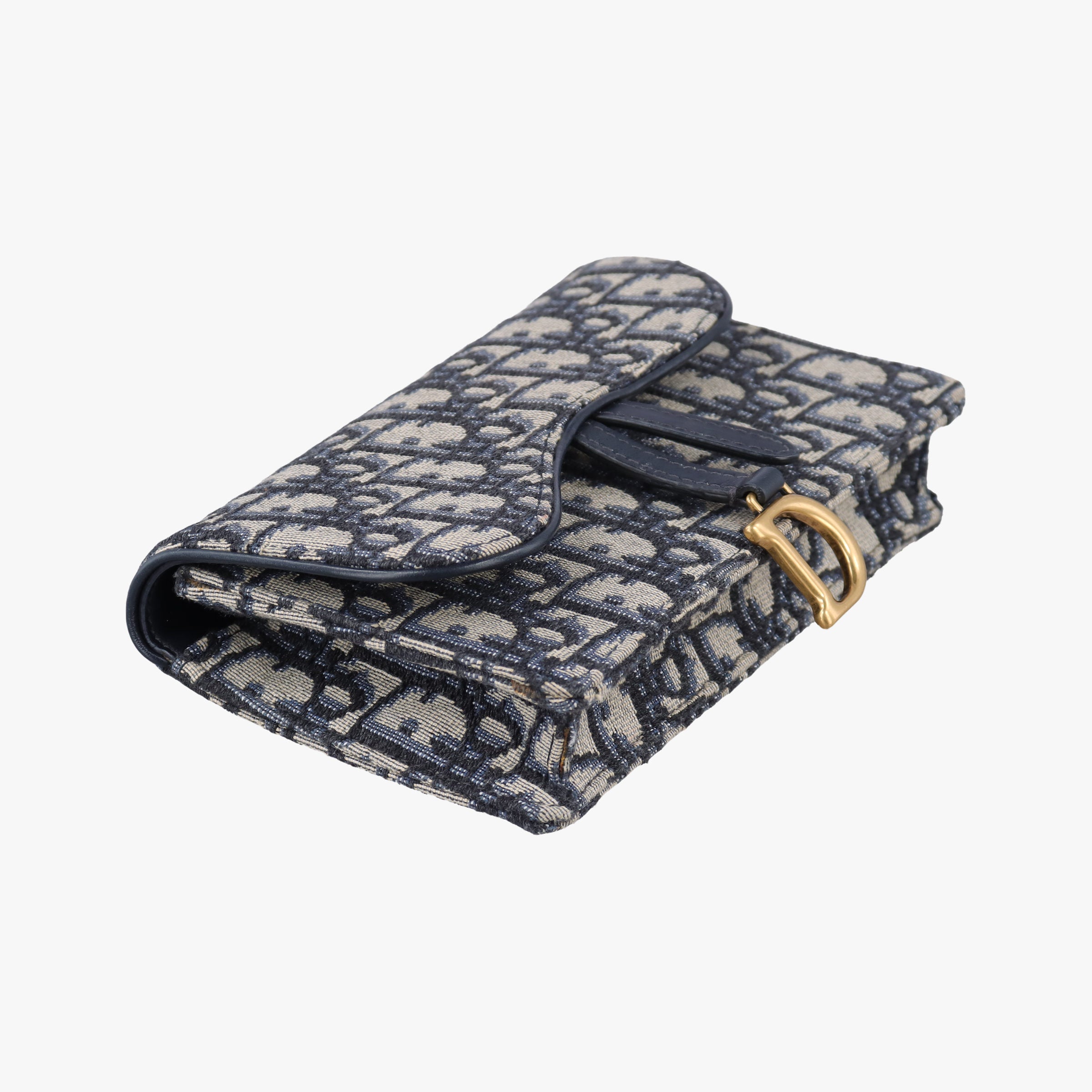 Vintage Christian Dior Saddle Navy×Gray jacquard  bum bag/waist bag | stylenewstar