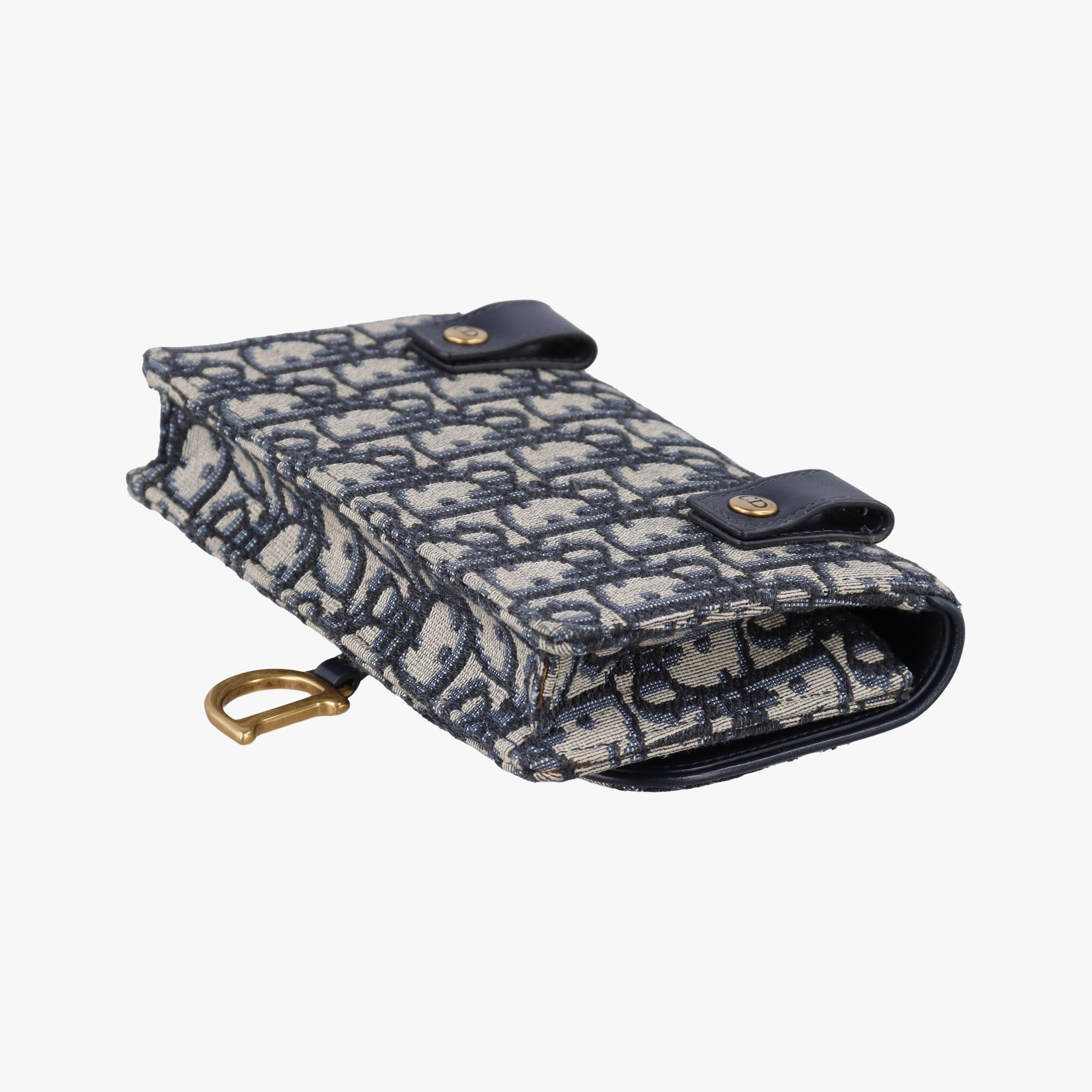 Vintage Christian Dior Saddle Navy×Gray jacquard  bum bag/waist bag | stylenewstar