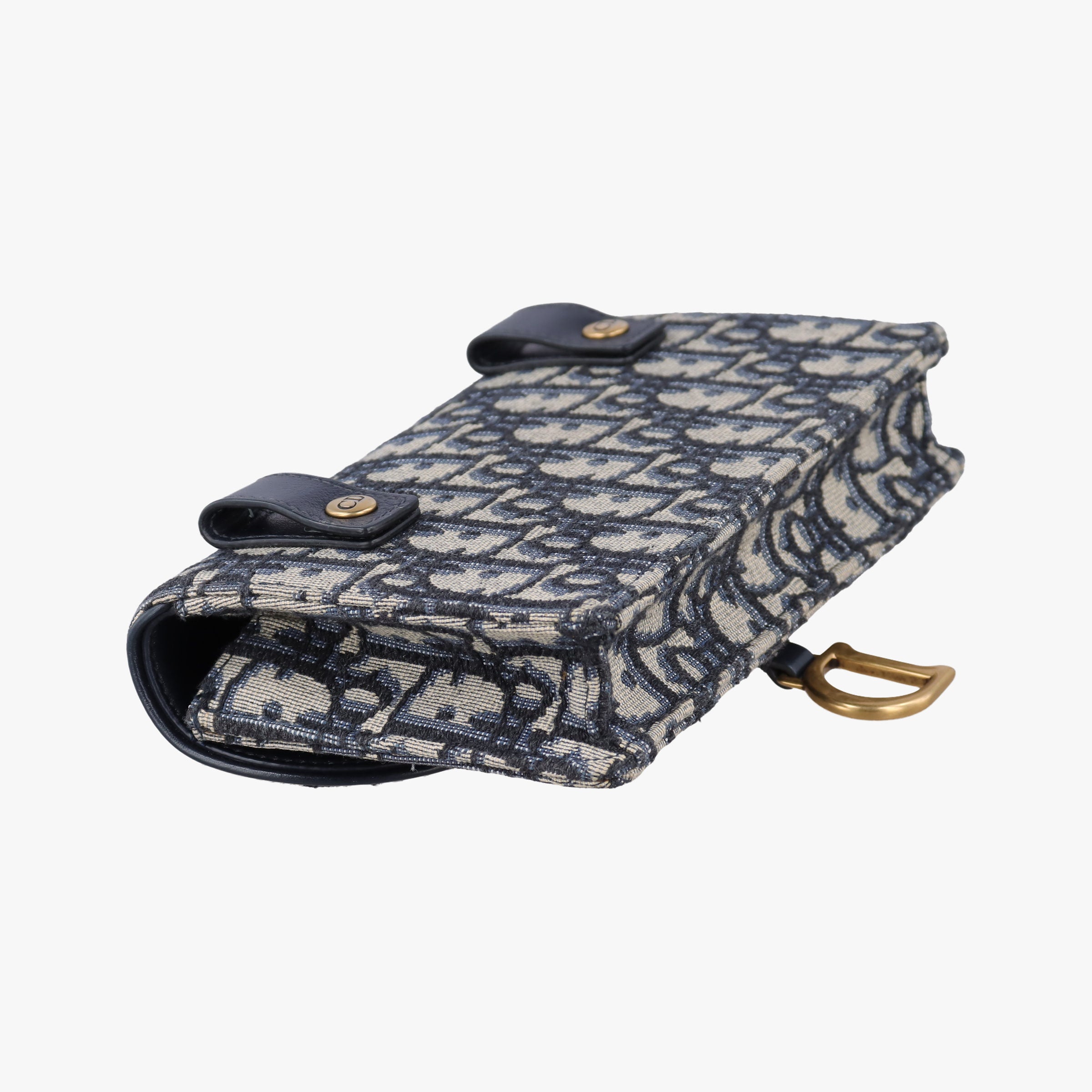 Vintage Christian Dior Saddle Navy×Gray jacquard  bum bag/waist bag | stylenewstar