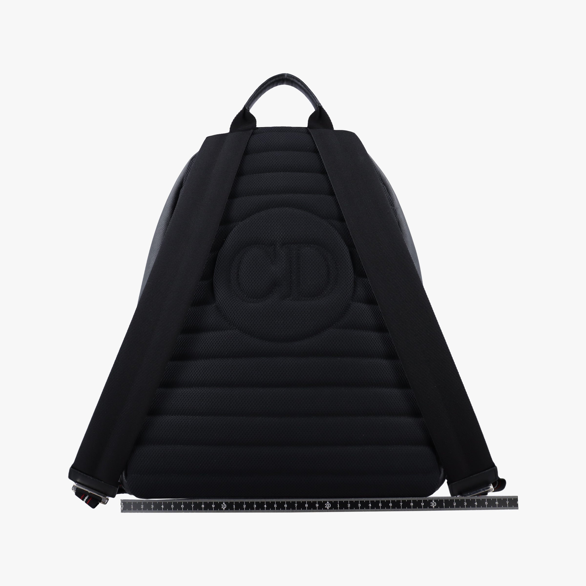 Pre-owned Christian Dior Fall 2017 "Late Night" Capsule Late Night Printed Black Leather 1LNBA001 backpack/rucksack | stylenewstar