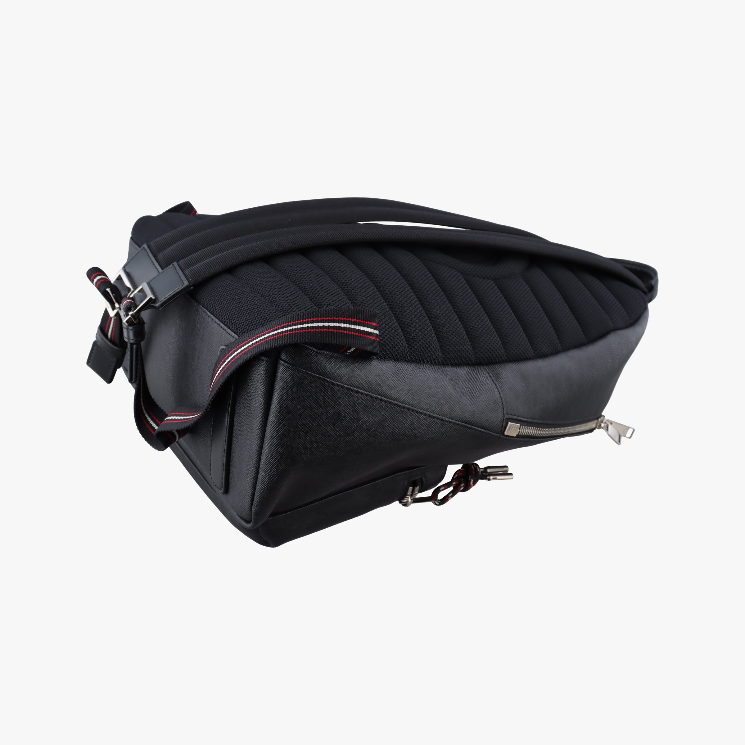 Pre-owned Christian Dior Fall 2017 "Late Night" Capsule Late Night Printed Black Leather 1LNBA001 backpack/rucksack | stylenewstar