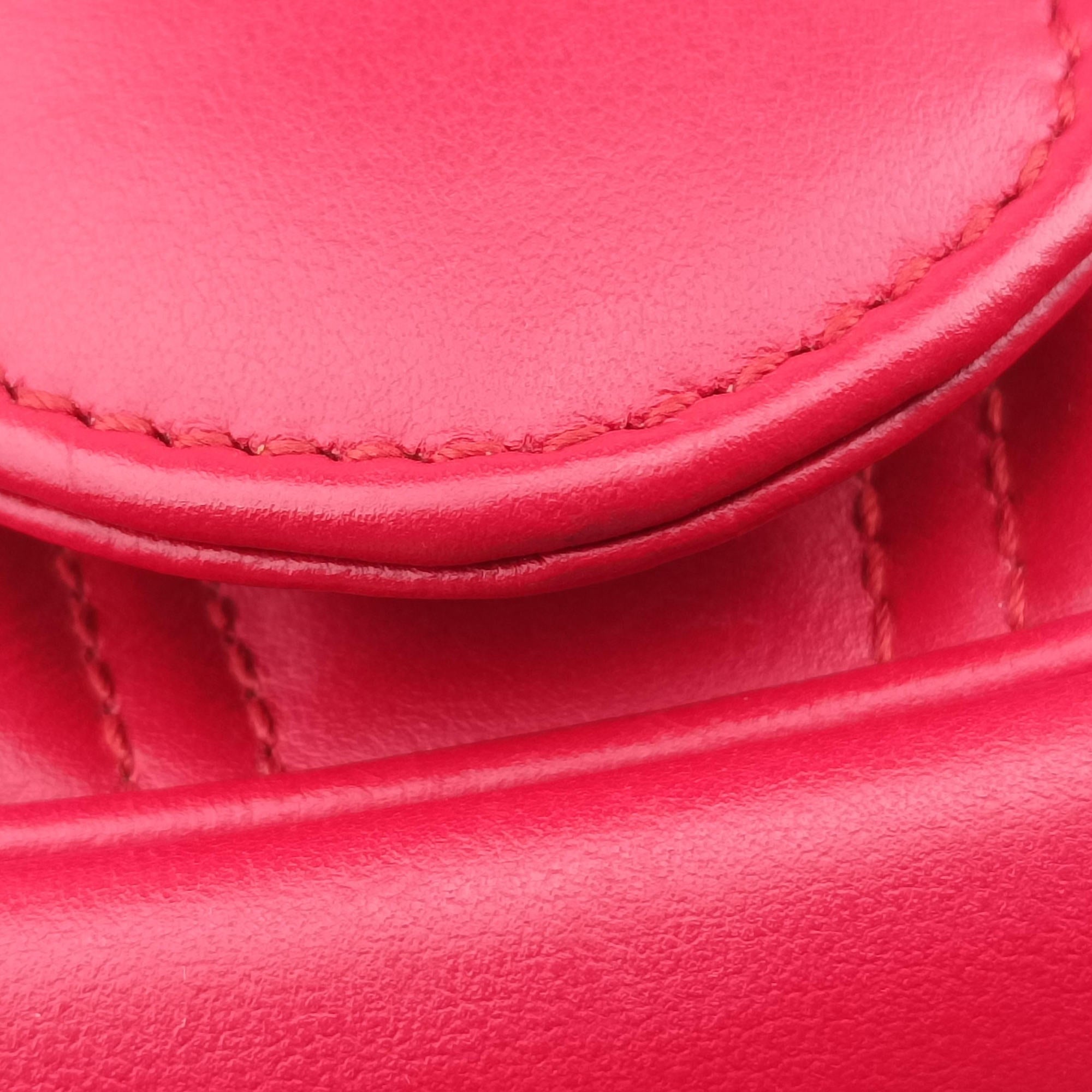 Pre-owned Gucci GG Marmont Red Leather 443497 shoulderbag | stylenewstar