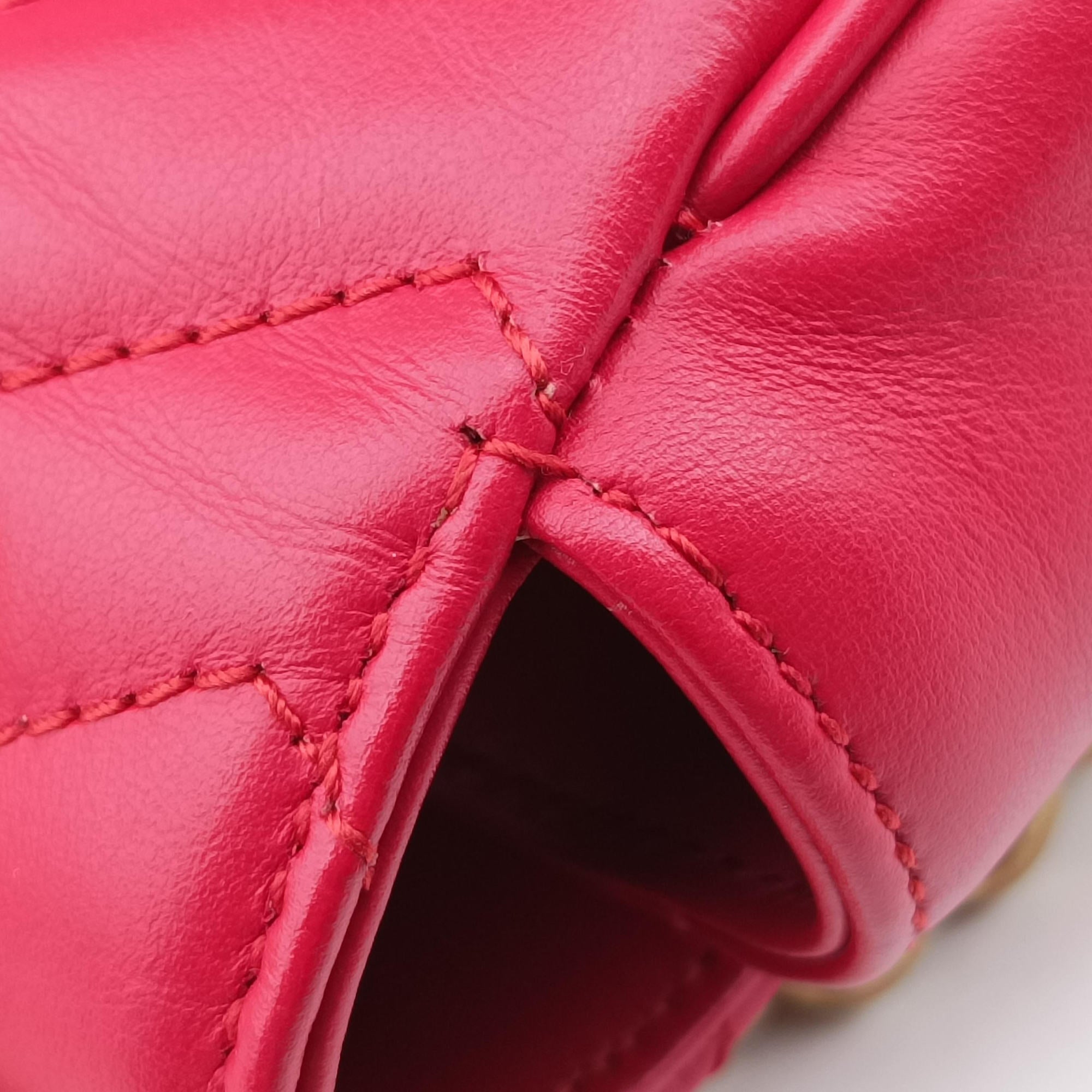 Pre-owned Gucci GG Marmont Red Leather 443497 shoulderbag | stylenewstar