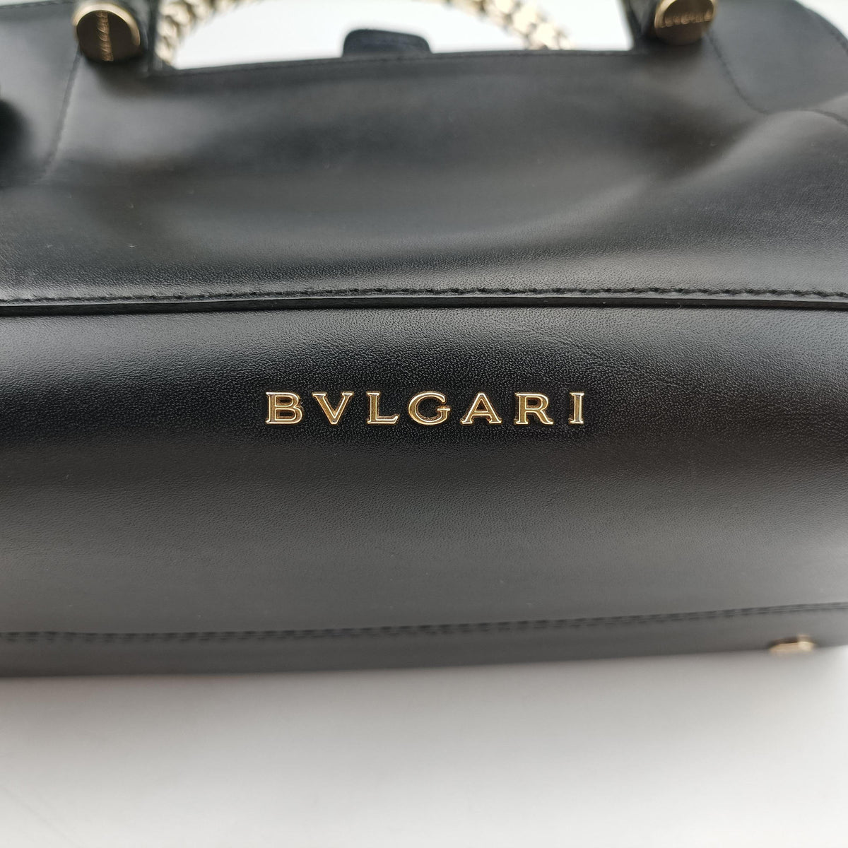 Pre-owned Bvlgari Serpenti Scaglie Black × Leopard Pattern Pony × Leather  shoulderbag | stylenewstar