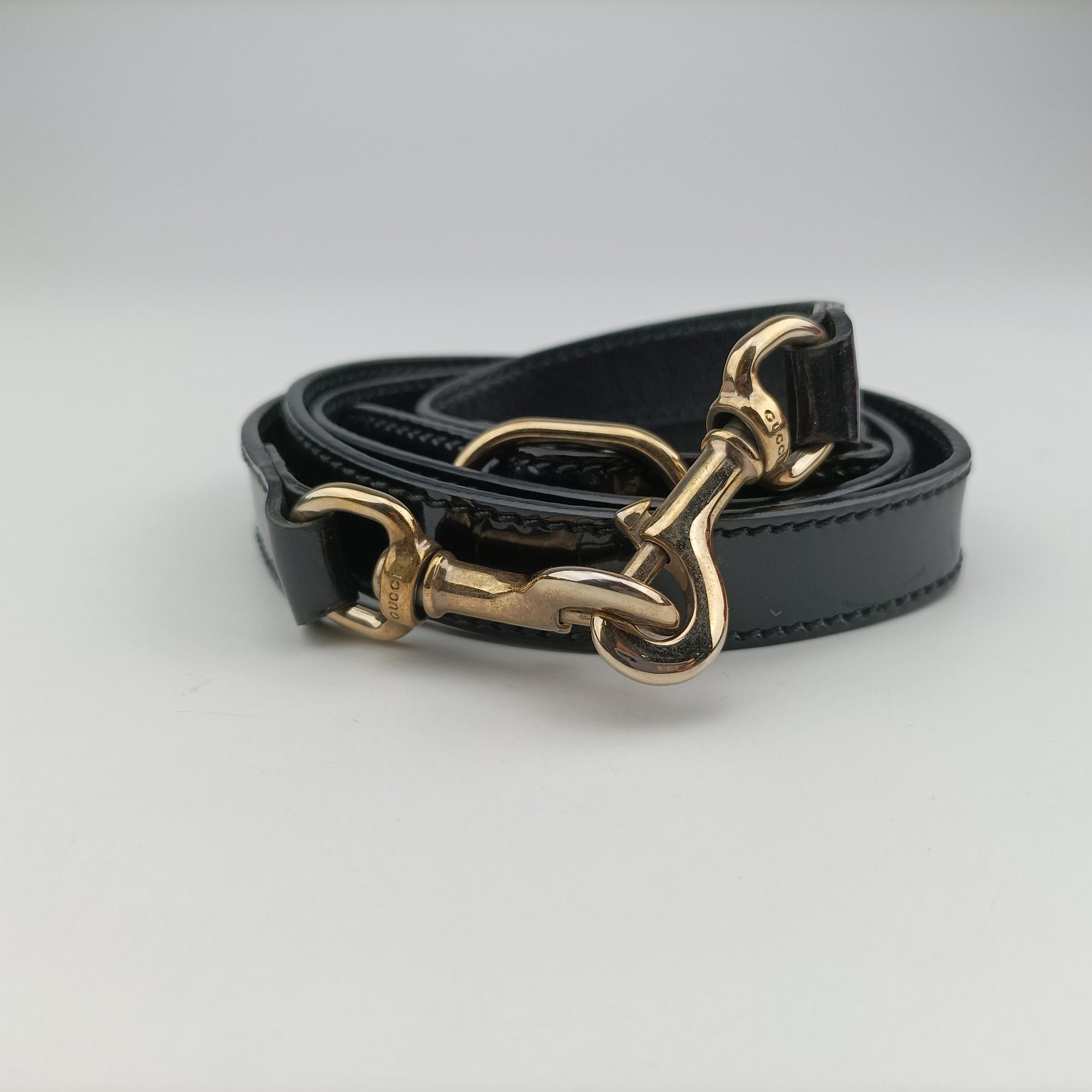 Pre-owned Gucci Microguccissima Black Patent 309614 shoulderbag | stylenewstar