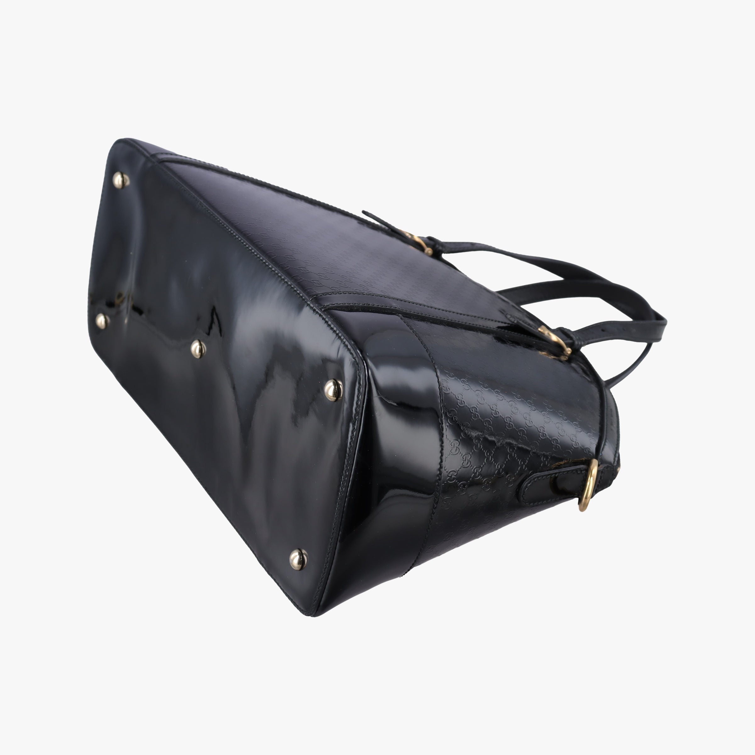 Pre-owned Gucci Microguccissima Black Patent 309614 shoulderbag | stylenewstar