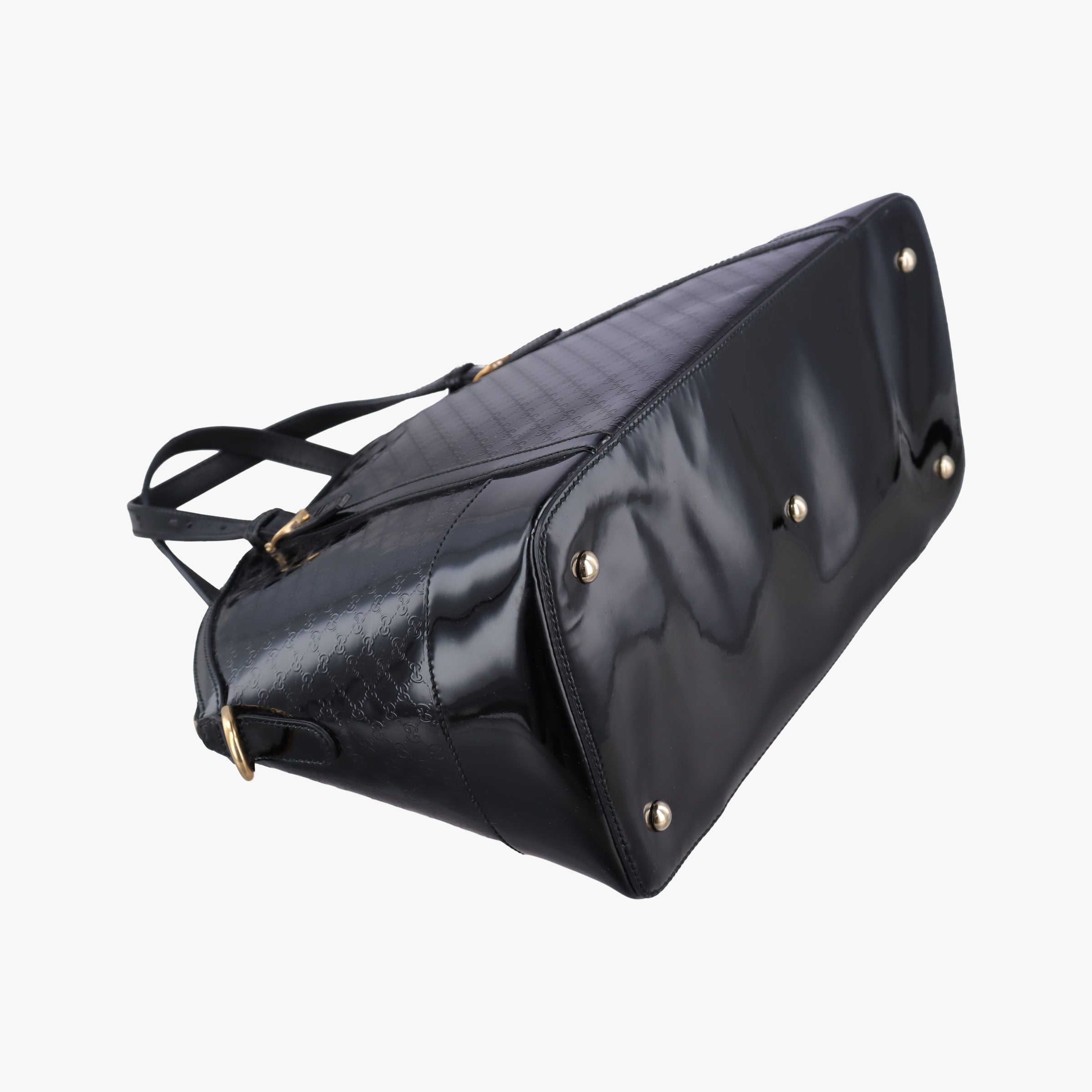 Pre-owned Gucci Microguccissima Black Patent 309614 shoulderbag | stylenewstar
