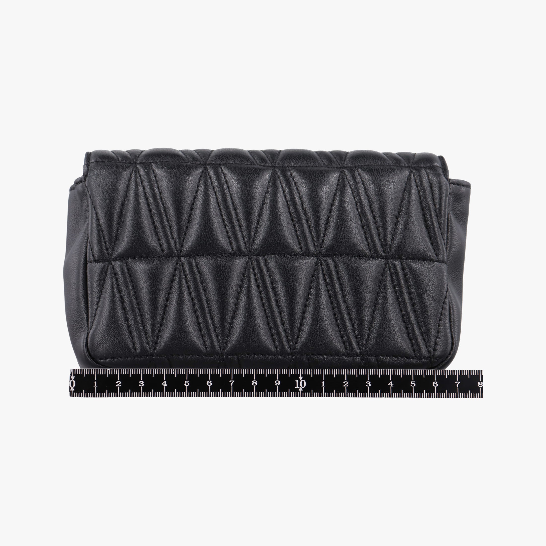 Pre-owned VERSACE Virtus Black Leather  shoulderbag | stylenewstar